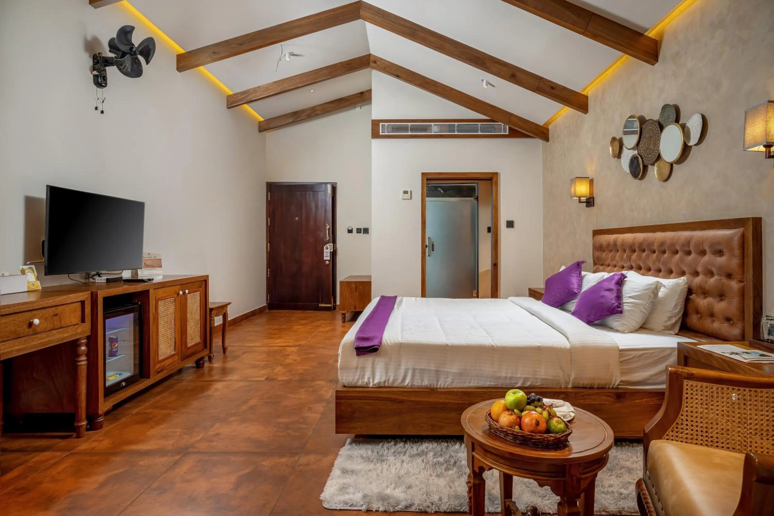 Bed in Malabar Ocean Front Resort And Spa, Bekal