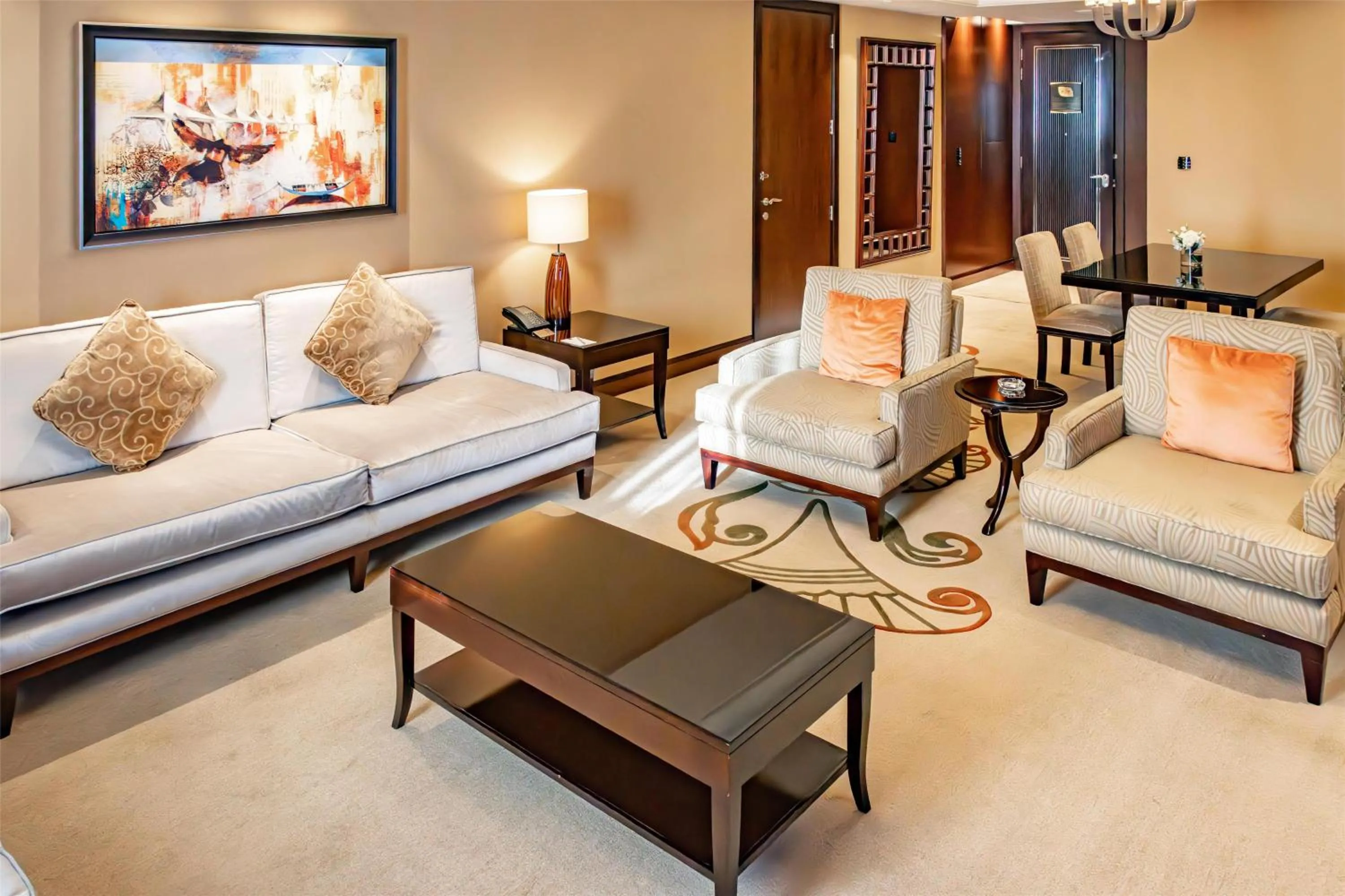 Living room in Conrad Dubai