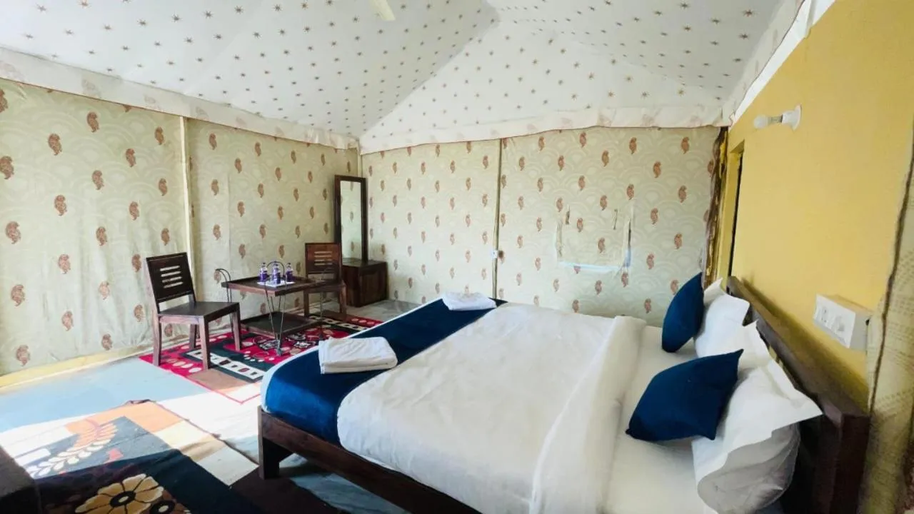 Bed in Shriram Desert Camp Jaisalmer