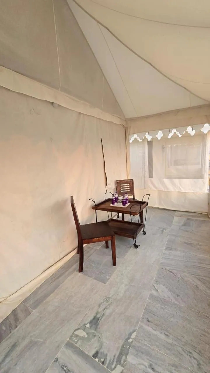 Seating area in Shriram Desert Camp Jaisalmer