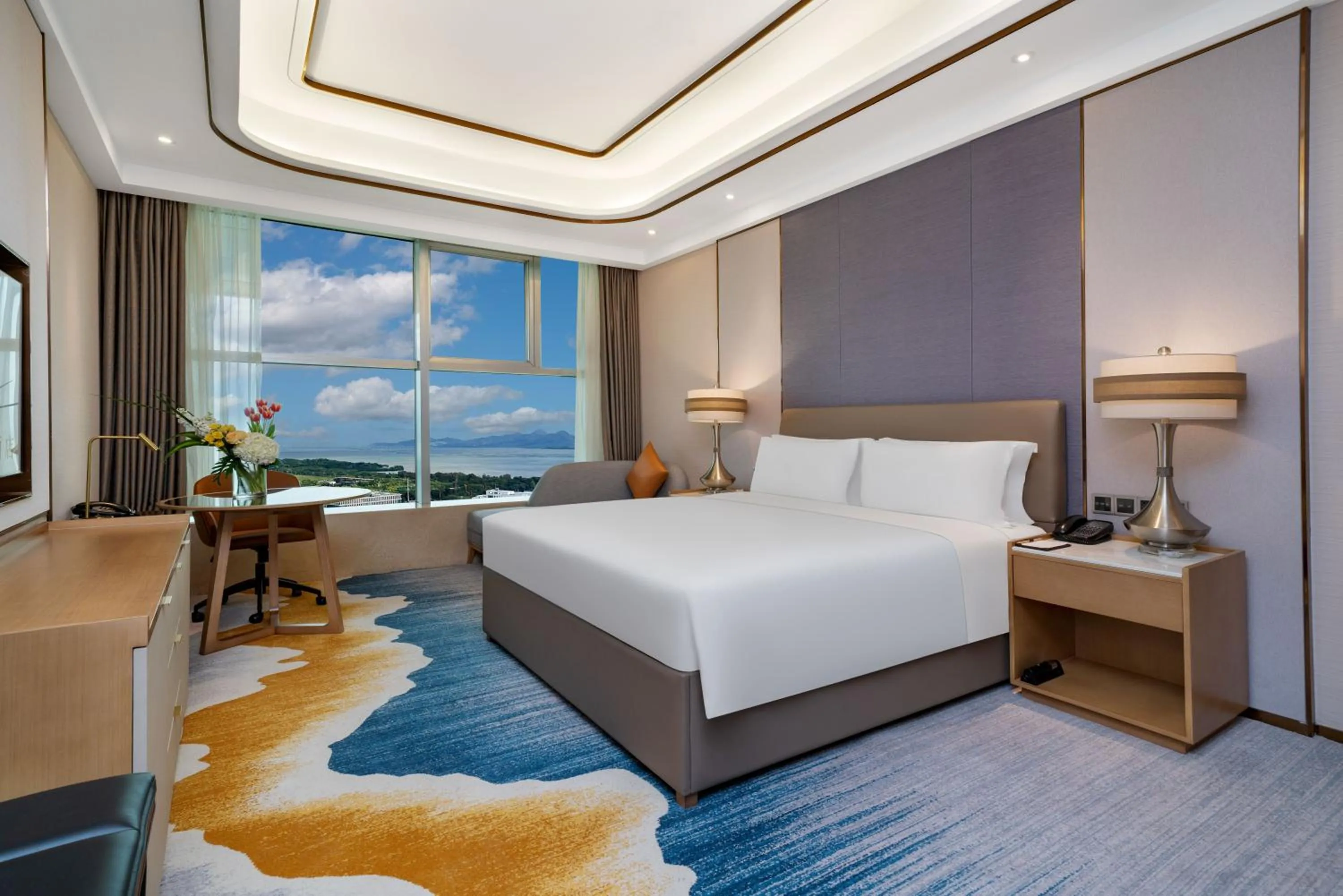 Bed in Oriental Ginza Hotel Shenzhen