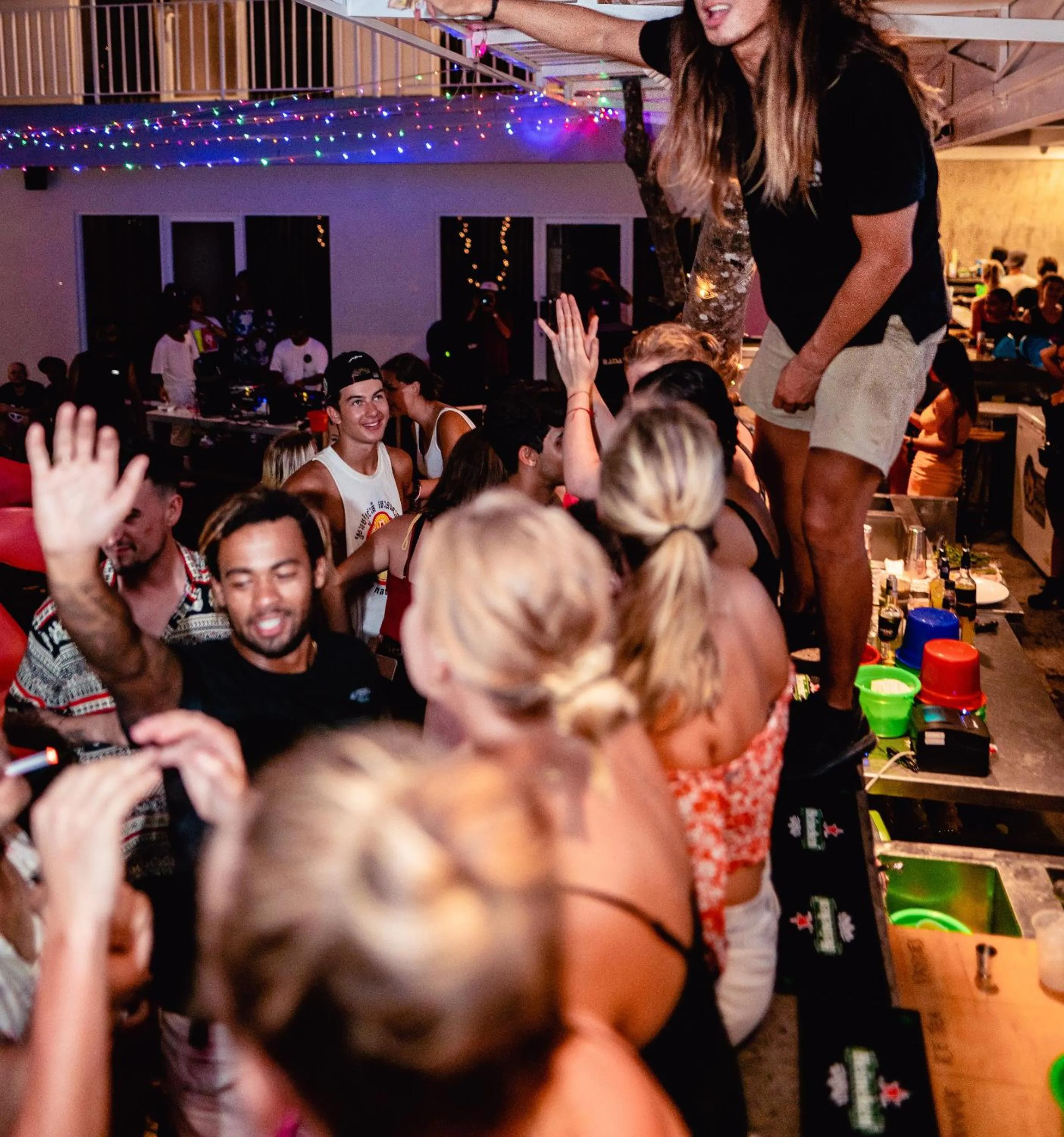 Evening entertainment in Lushy Hostel Canggu