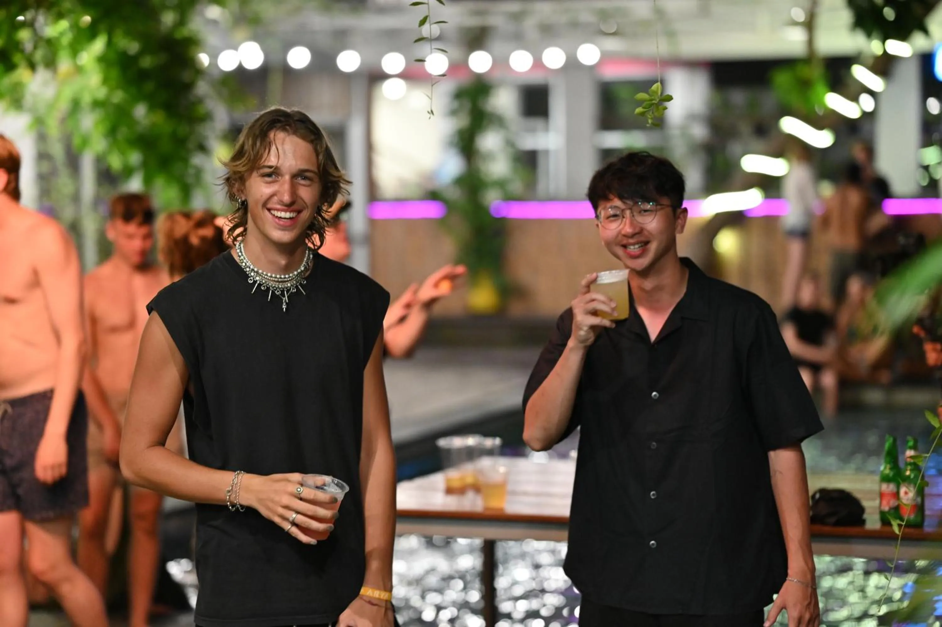 People in Lushy Hostel Canggu