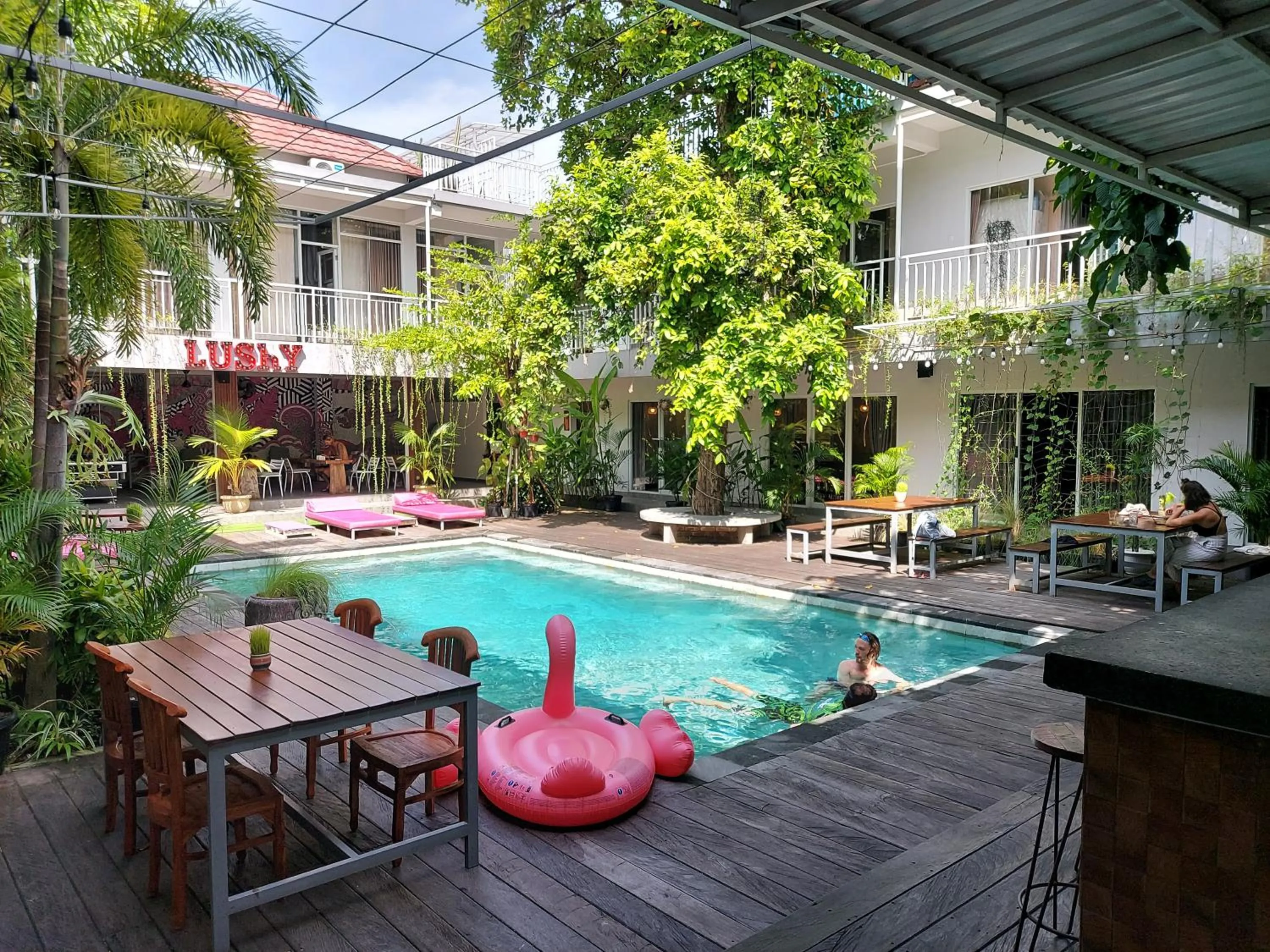 Property building in Lushy Hostel Canggu