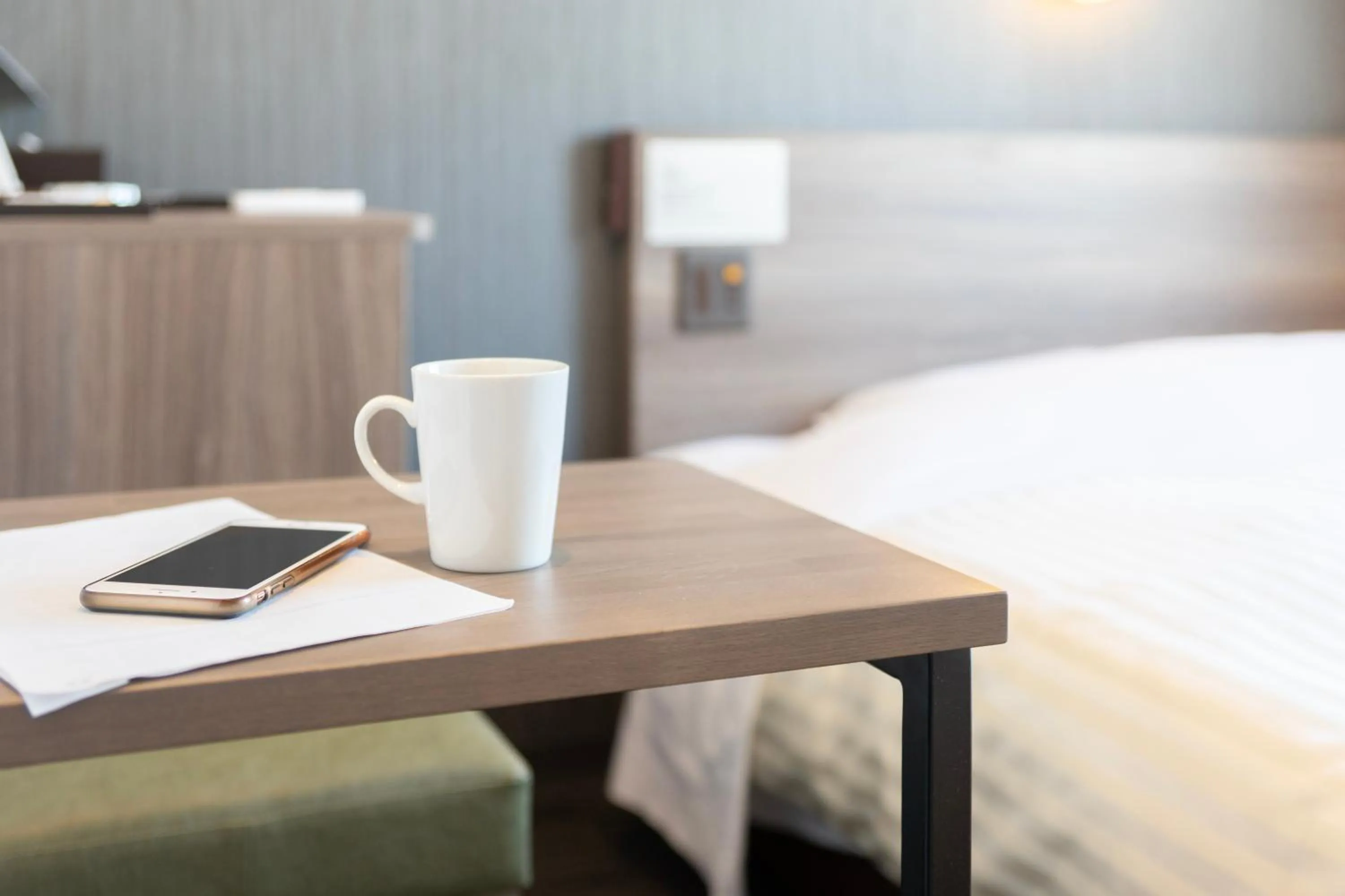 Bed in Super Hotel Hiroshima Yagenboridori