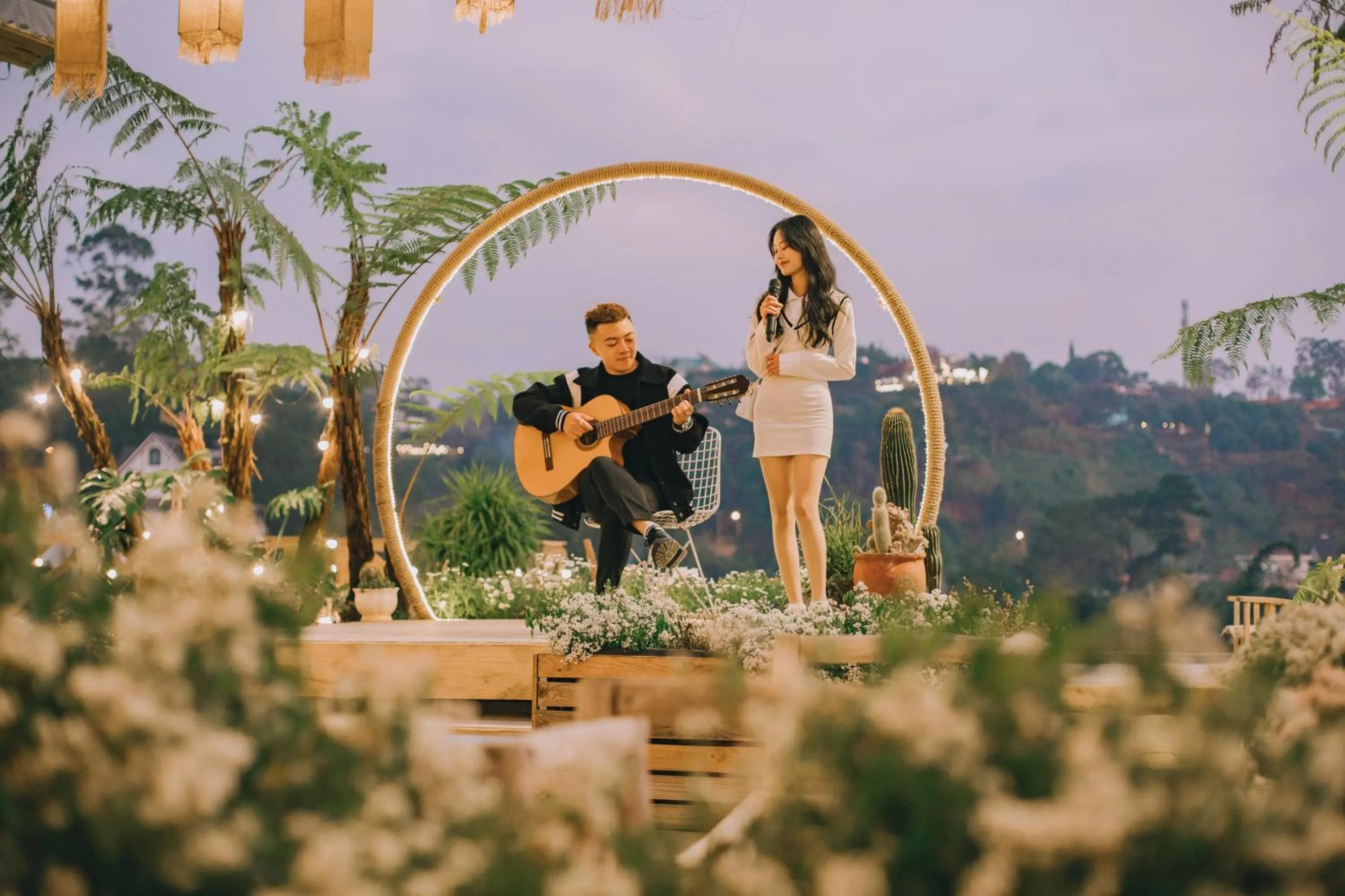 Garden view in Đà Lạt Cam ly Hotel