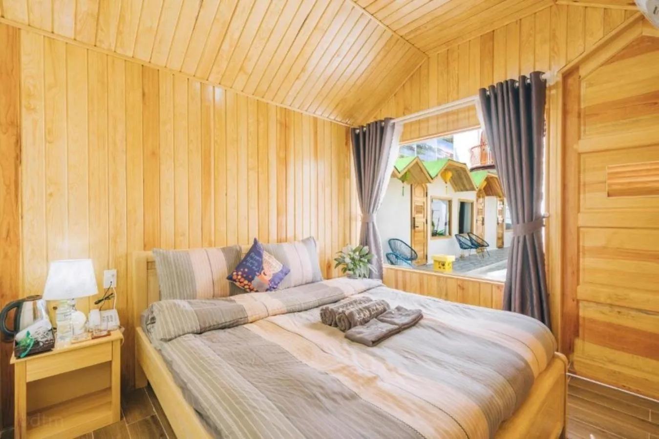 Bed in Đà Lạt Cam ly Hotel