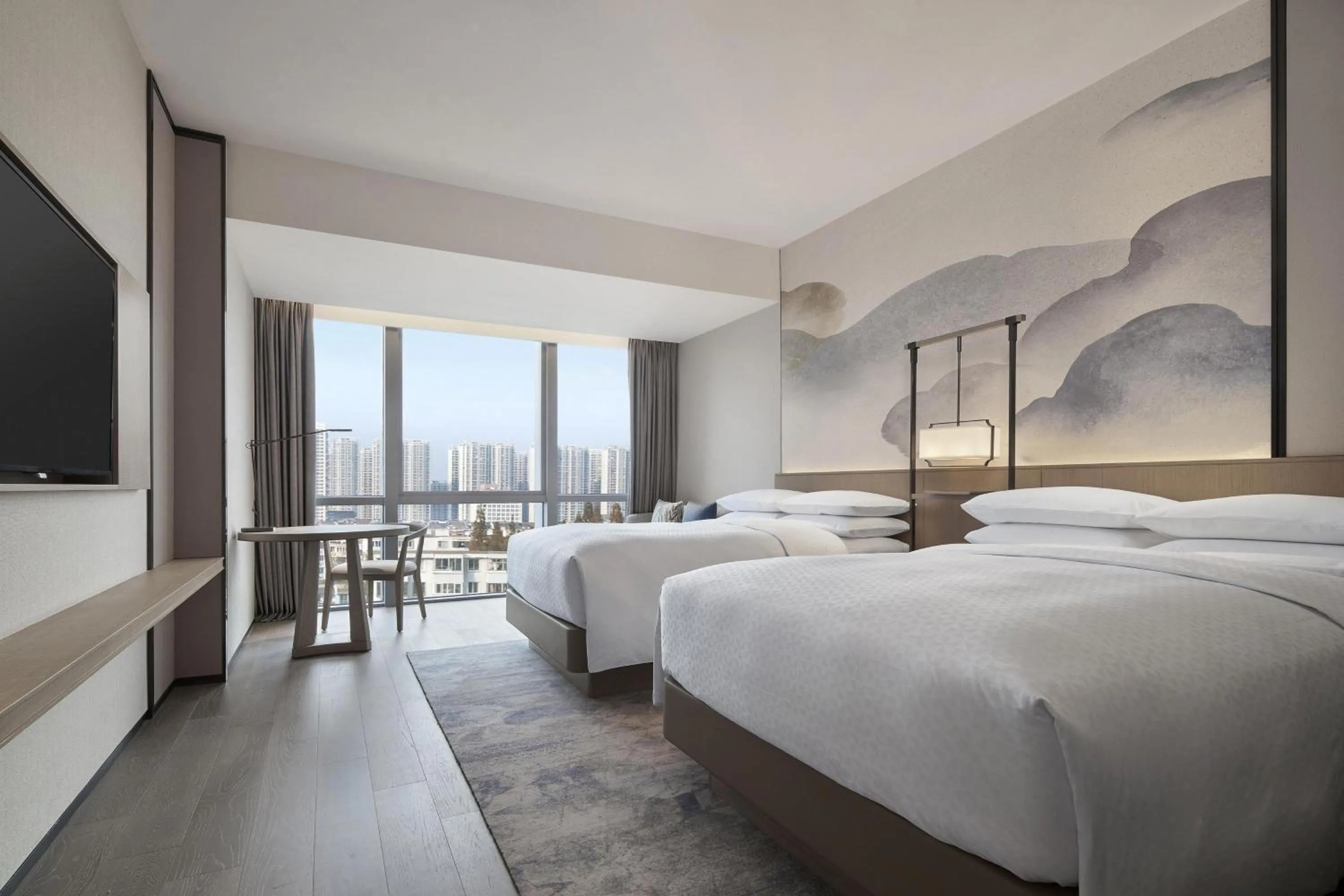 Photo of the whole room, Bed in Four Points by Sheraton Suzhou, Wuzhong