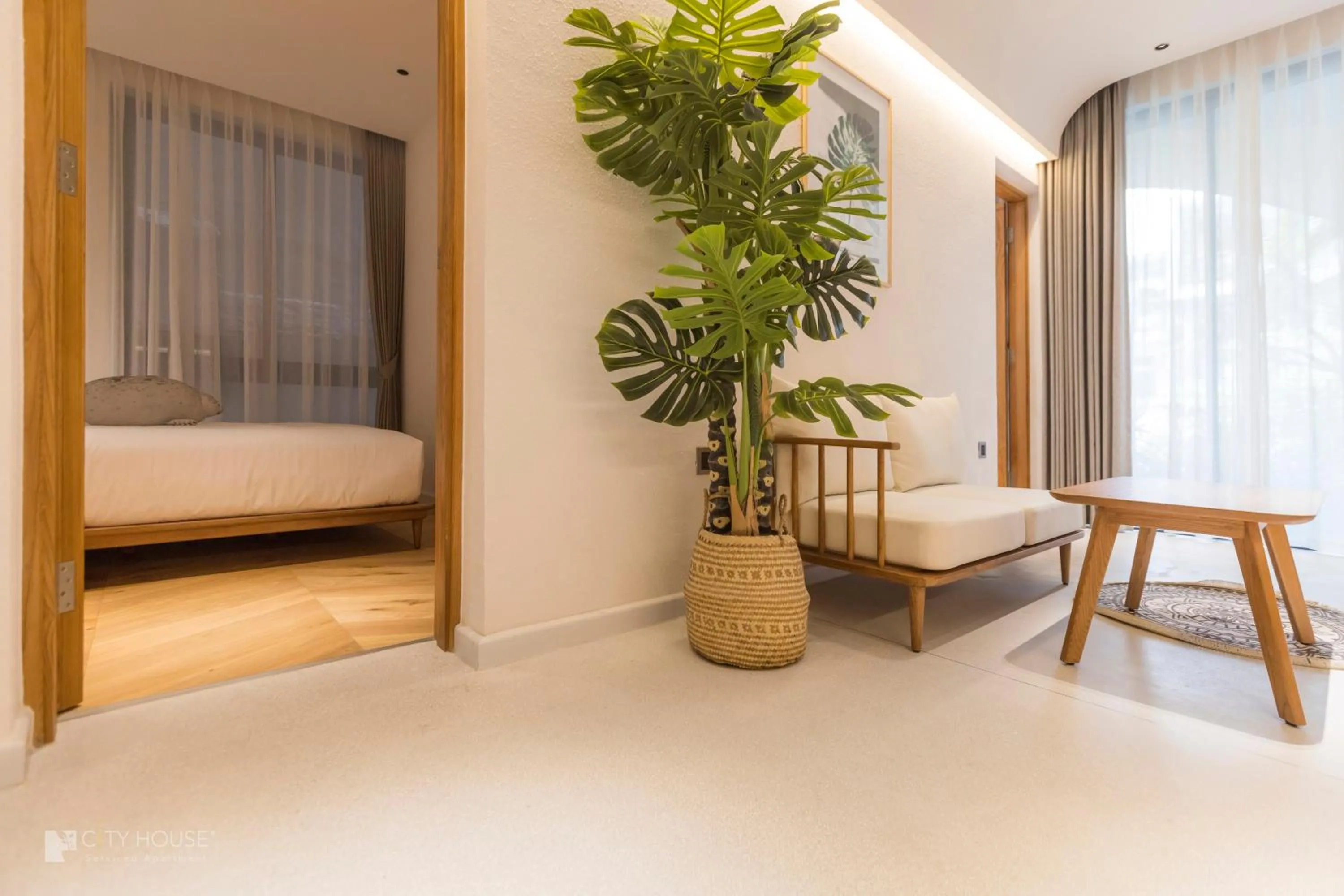 Living room, Bed in CityHouse - CityOasis