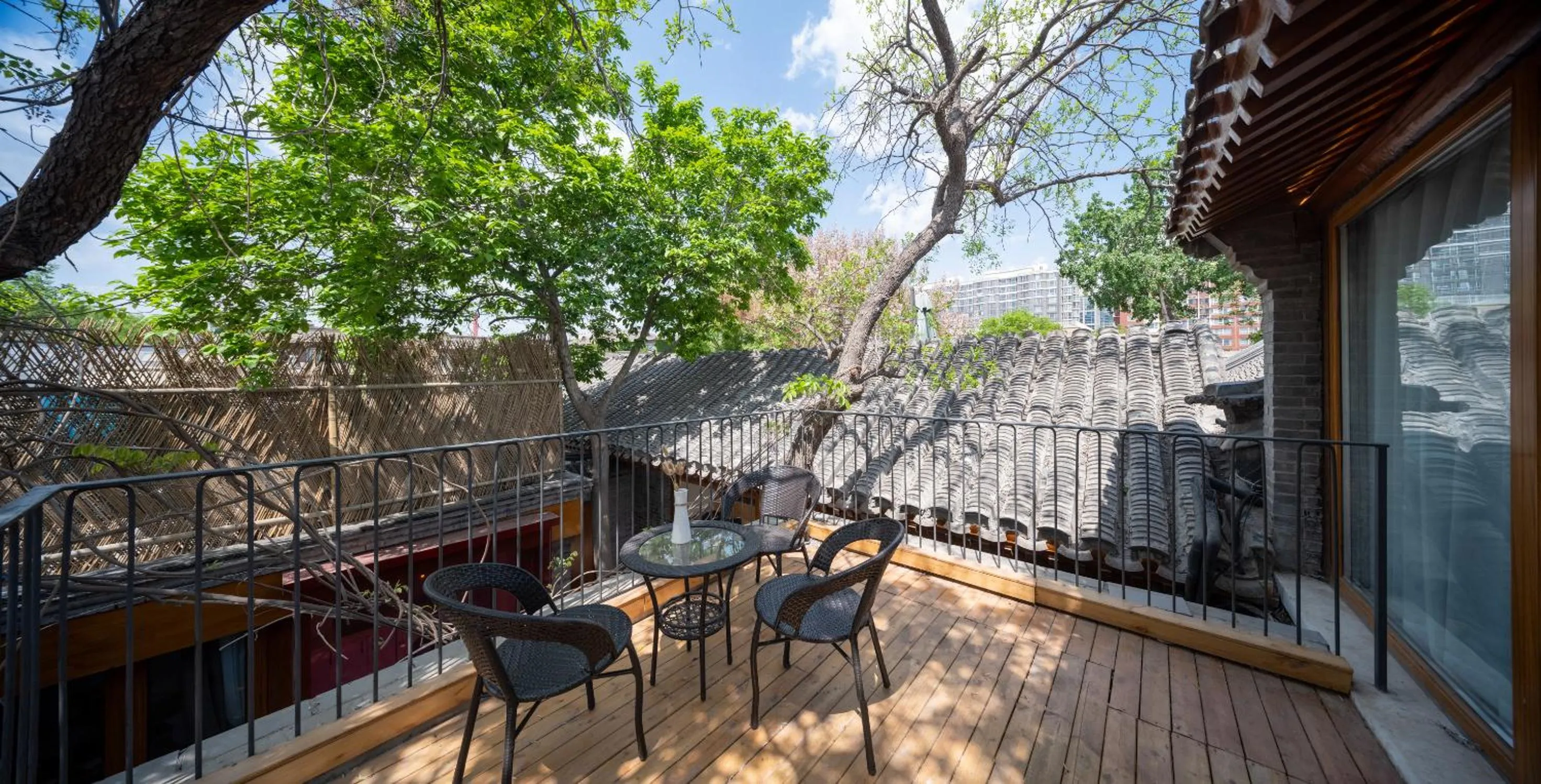 Balcony/Terrace in Beijing No 5 Courtyard