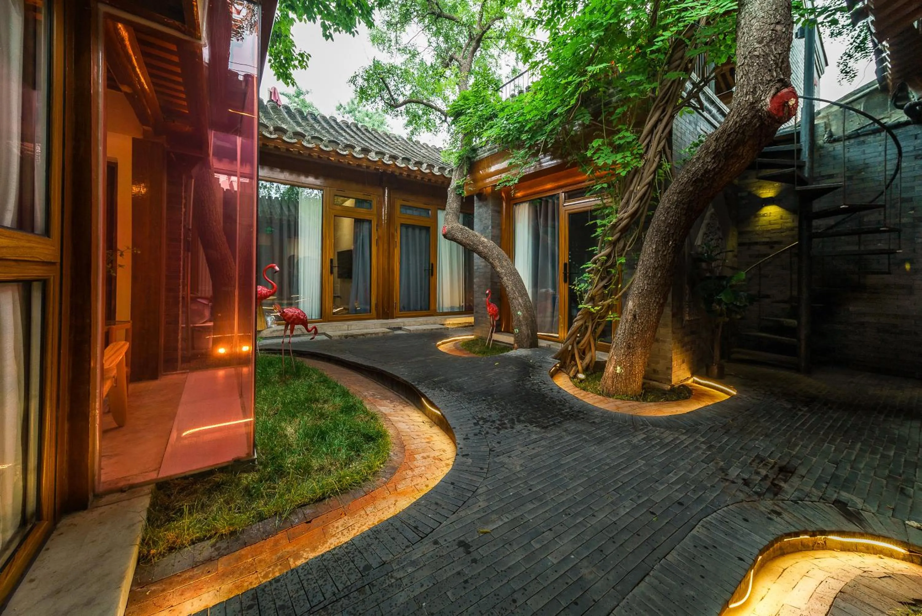 Garden view, Property Building in Beijing No 5 Courtyard