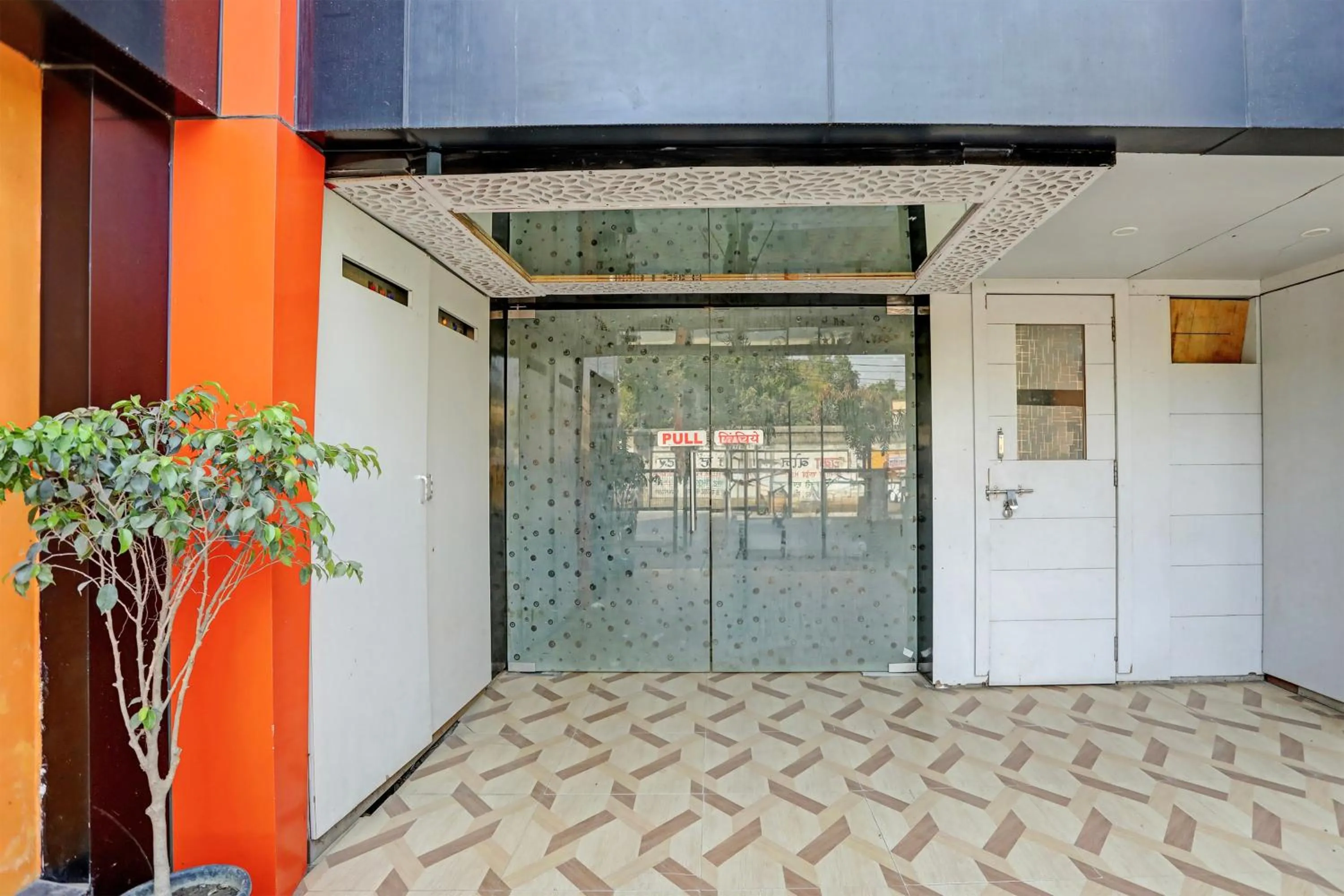 Facade/entrance in Super Hotel O Hyderabad Gate IIT BHU