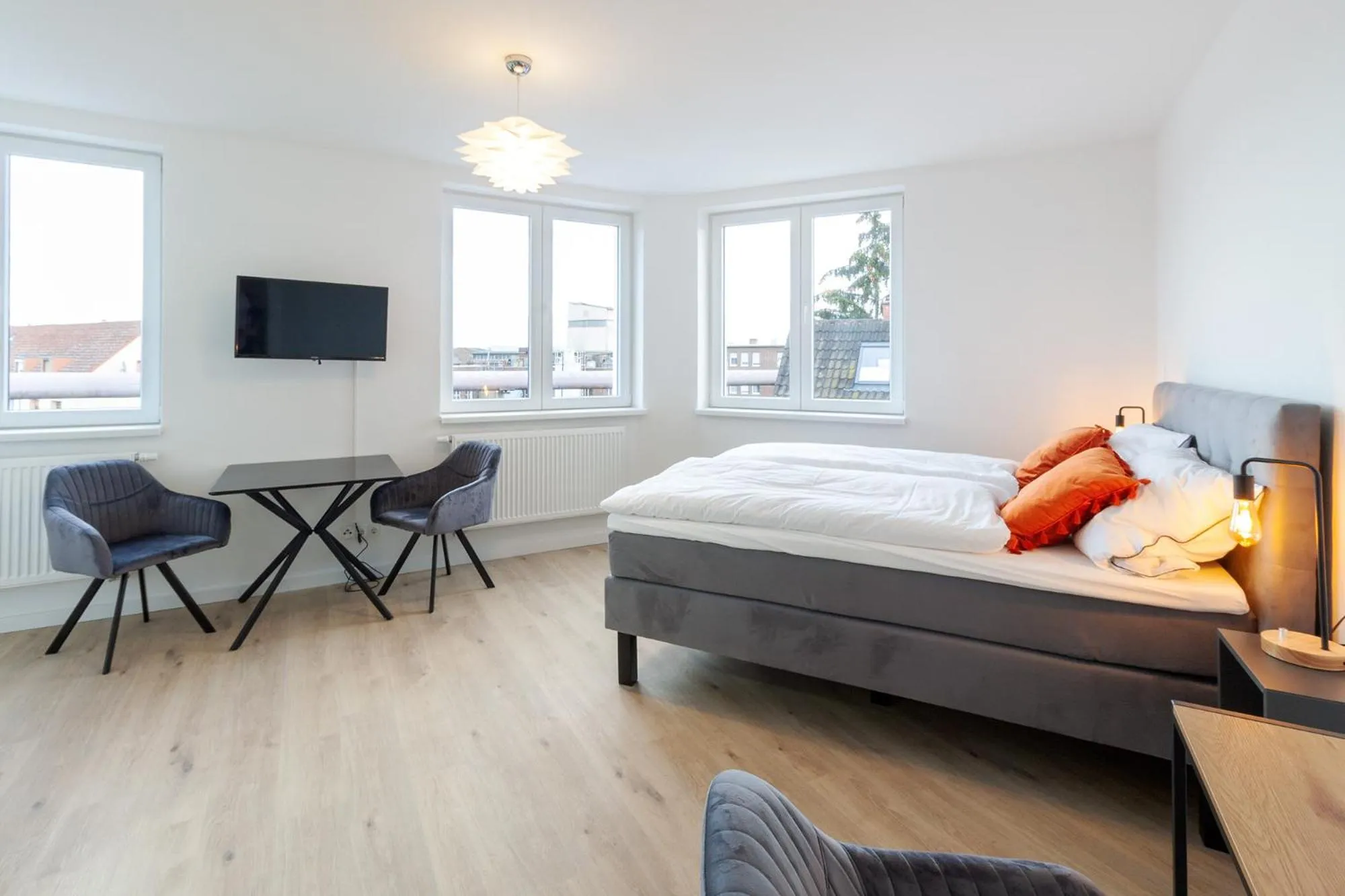 Photo of the whole room, Bed in STAY@MA Boardinghouse Mannheim