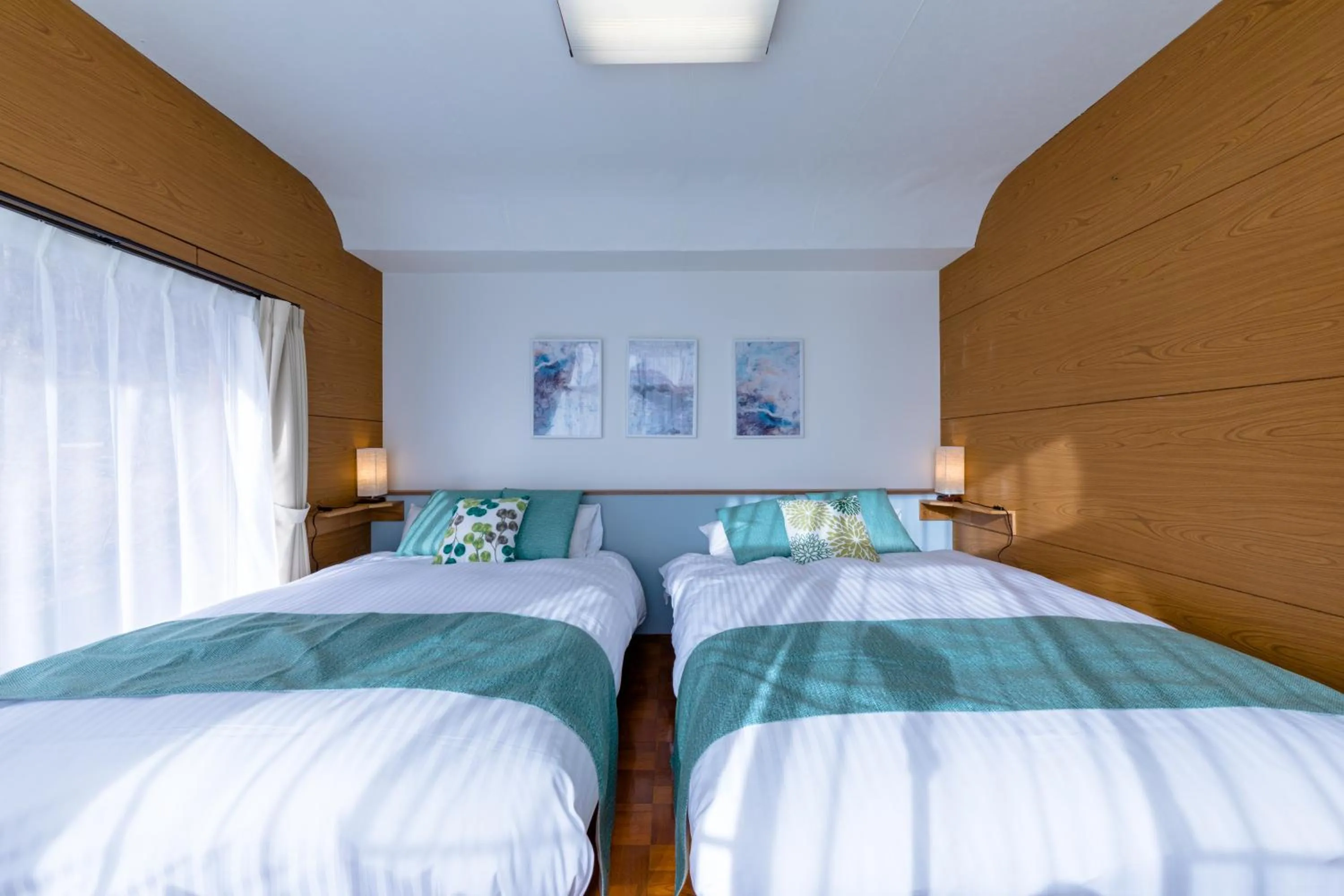 Bed in Villa RAKUWA Bettei