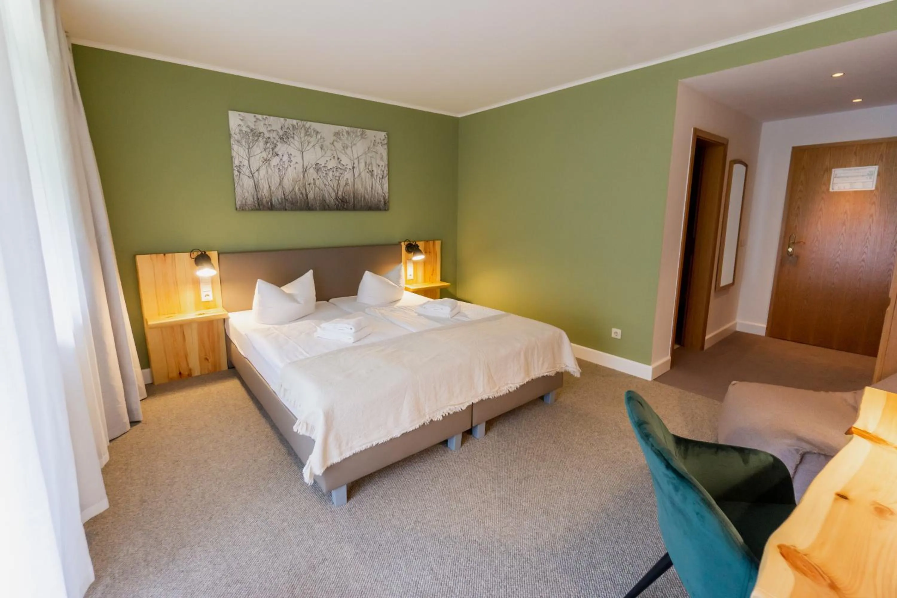 Photo of the whole room, Bed in Waldhotel Eiche