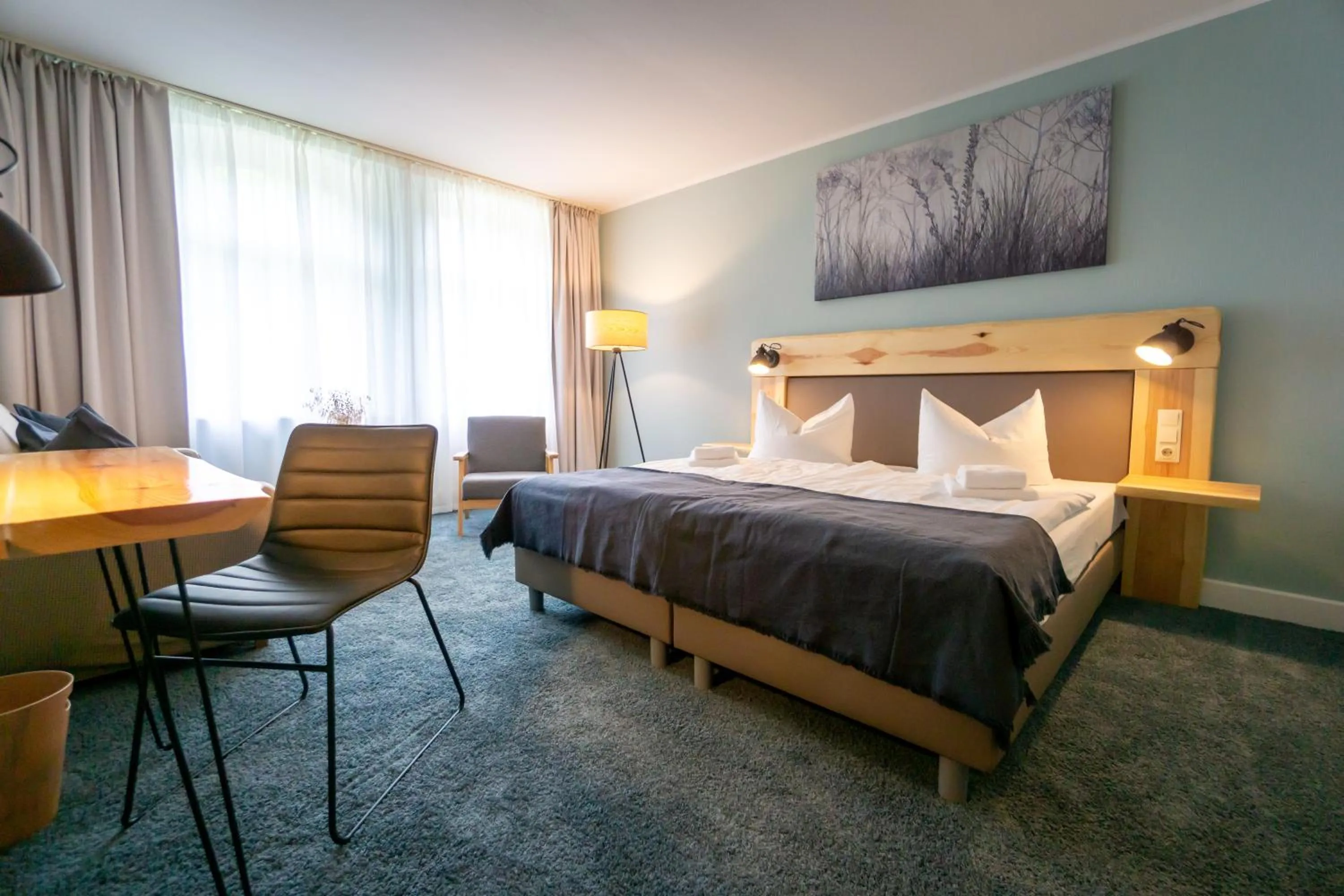 Photo of the whole room, Bed in Waldhotel Eiche