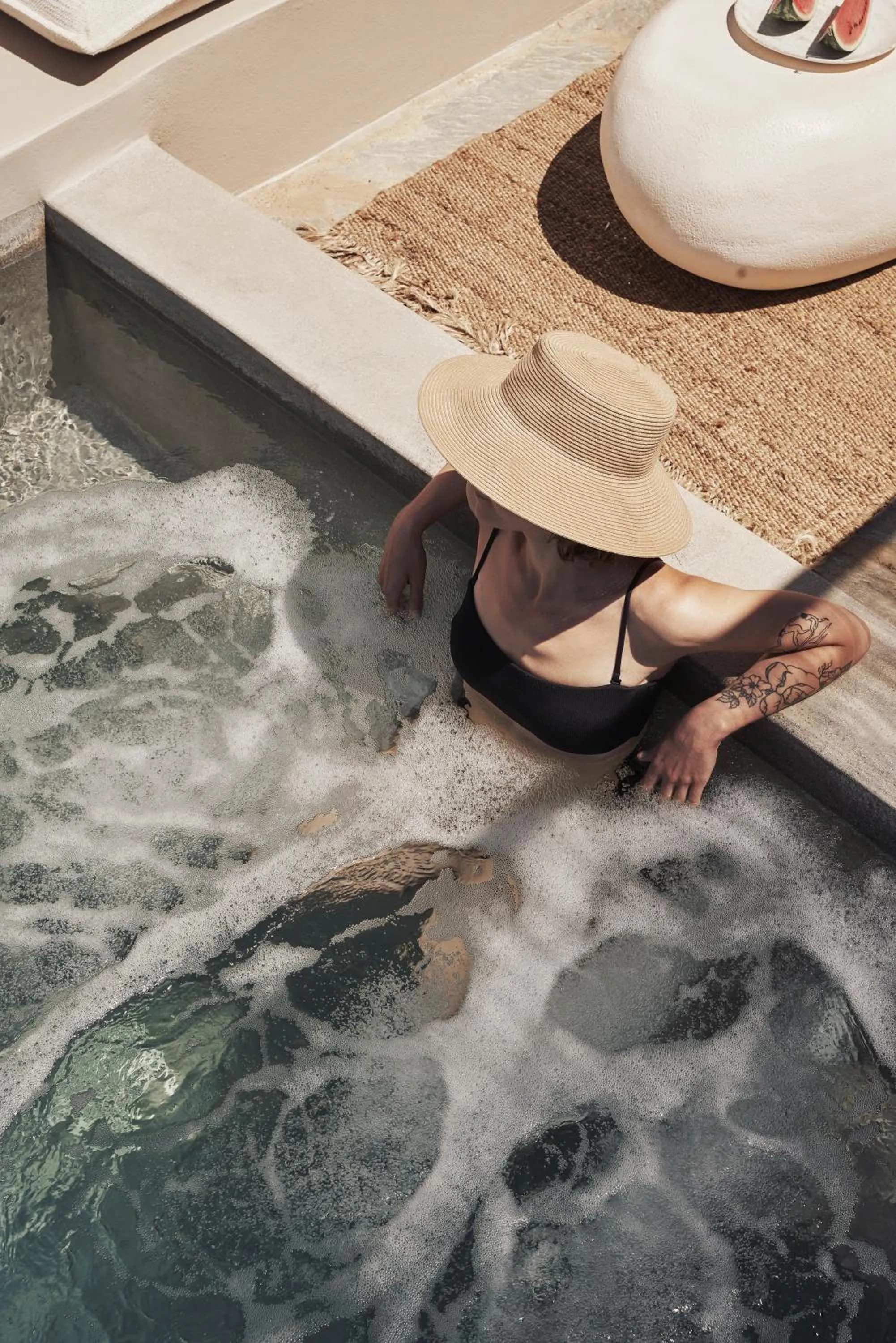 Hot Tub in Under the Sun Cycladic Village