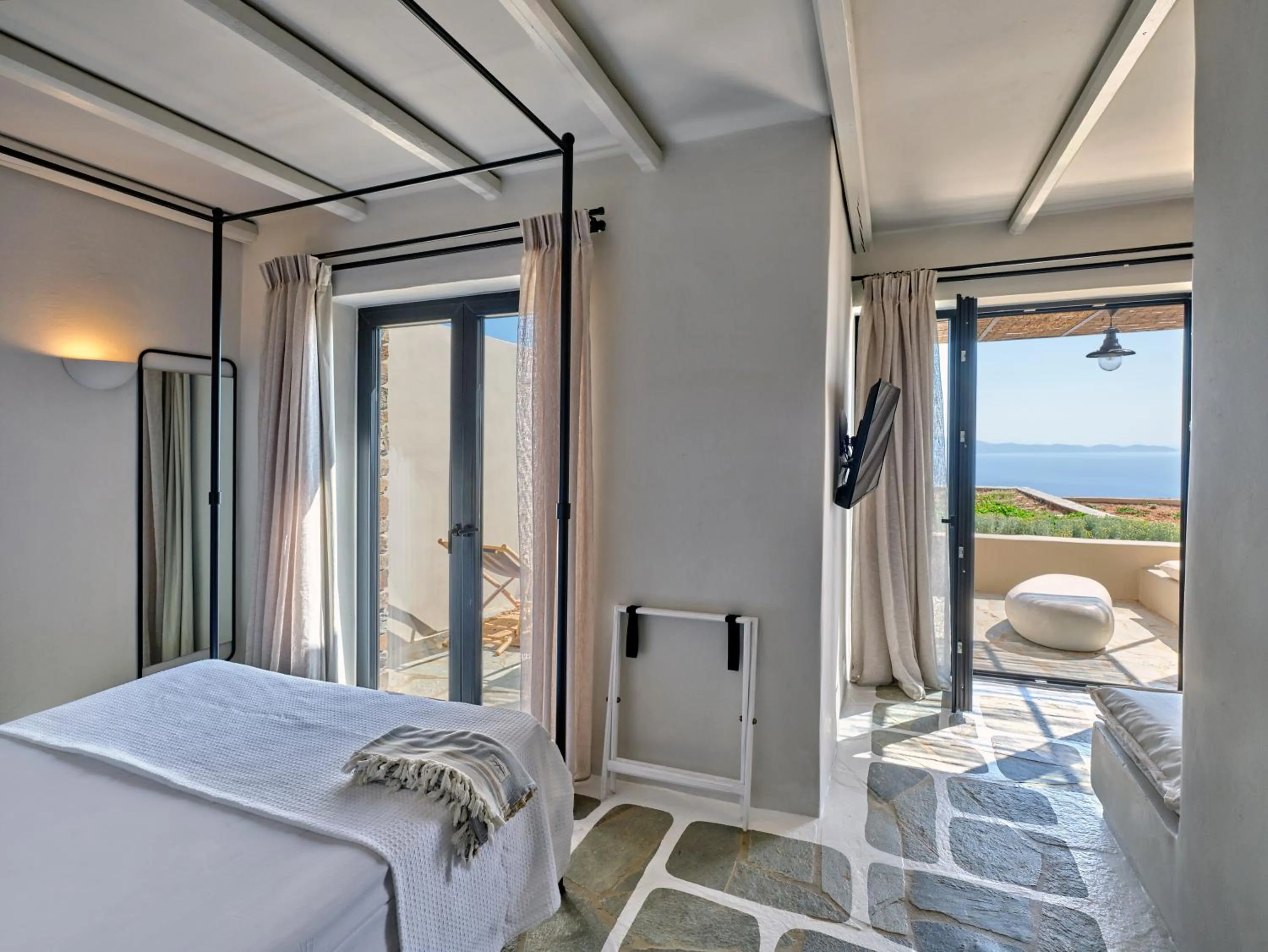 Photo of the whole room, Bed in Under the Sun Cycladic Village