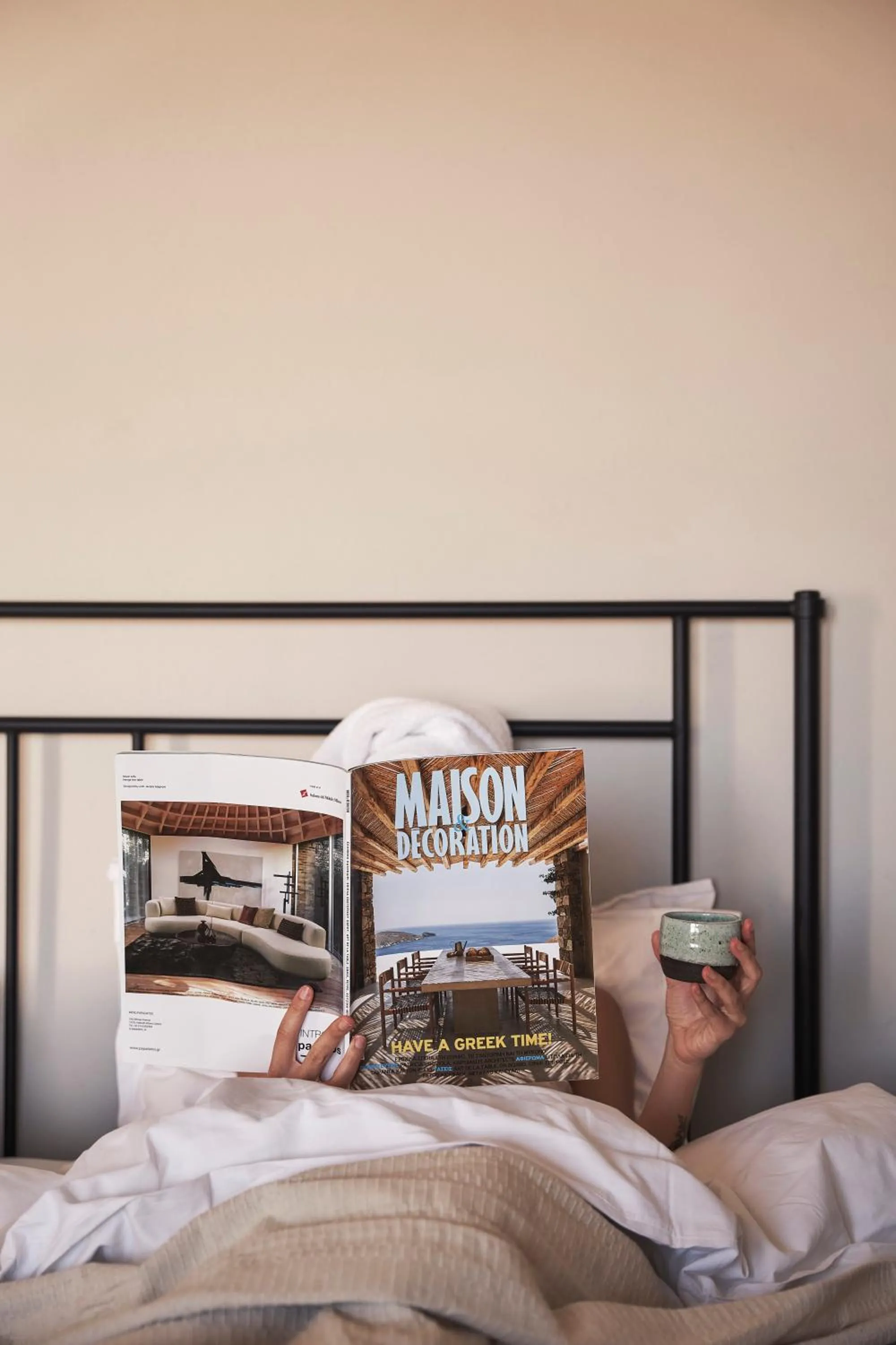 Bed in Under the Sun Cycladic Village