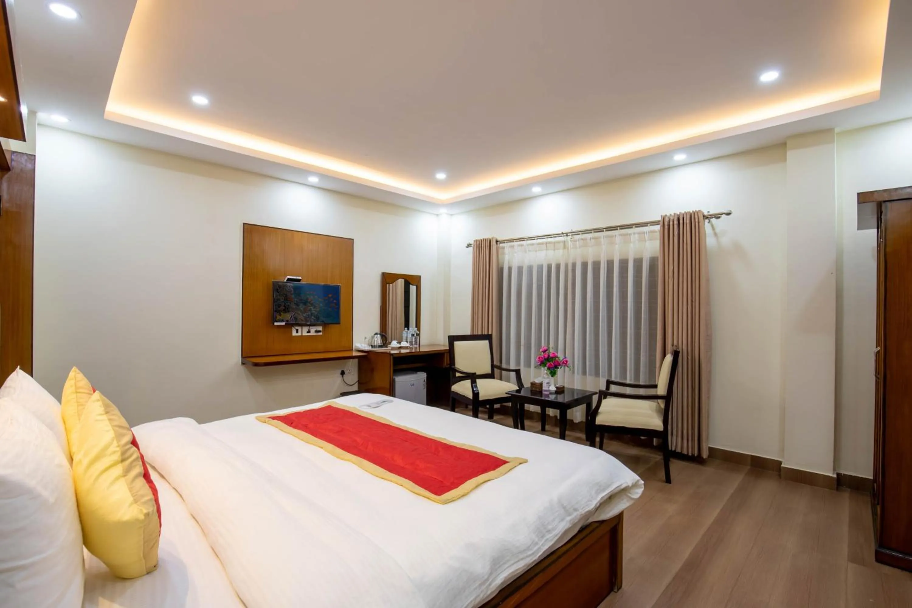 Bed in Lumbini Palace Resort