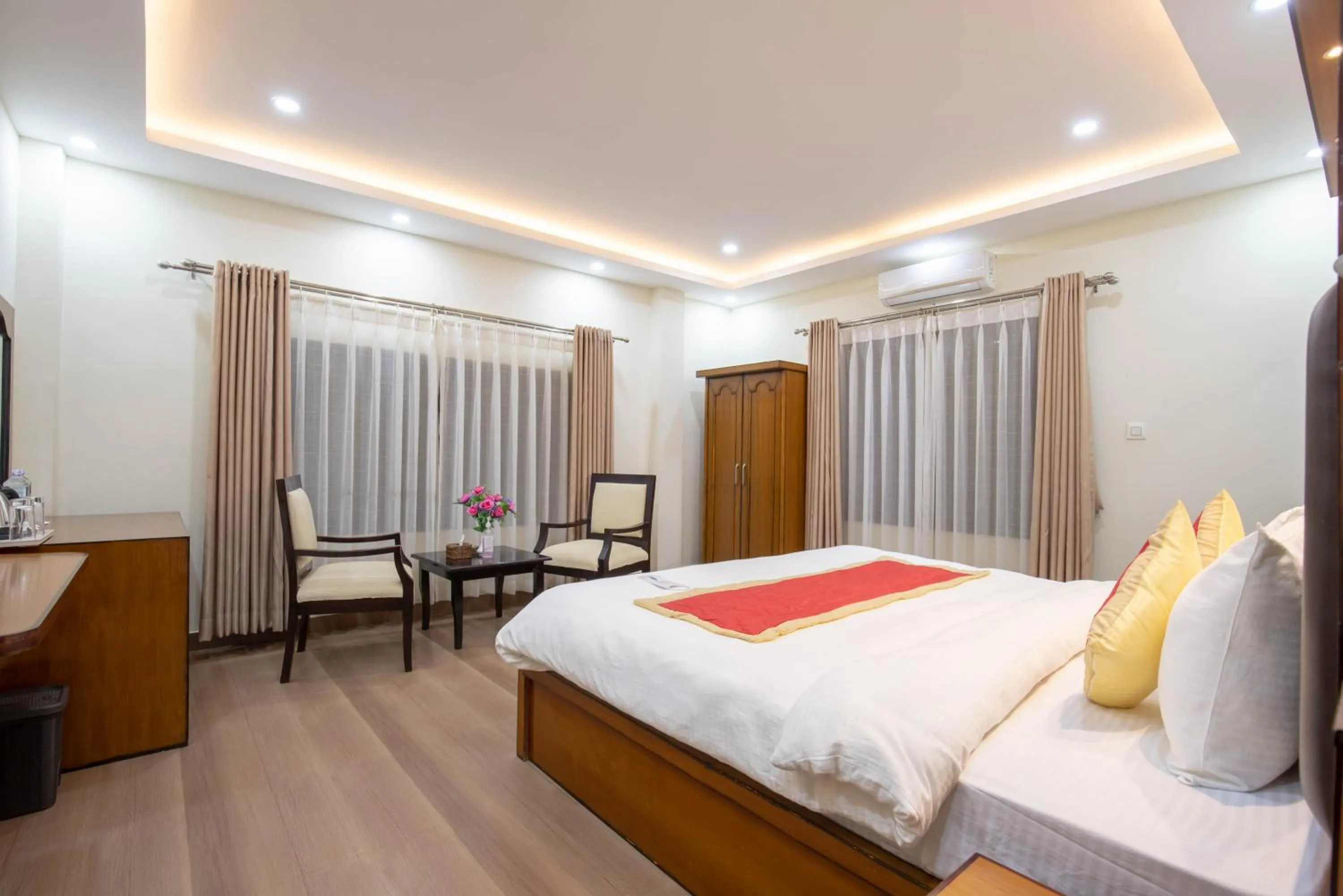 Bed in Lumbini Palace Resort