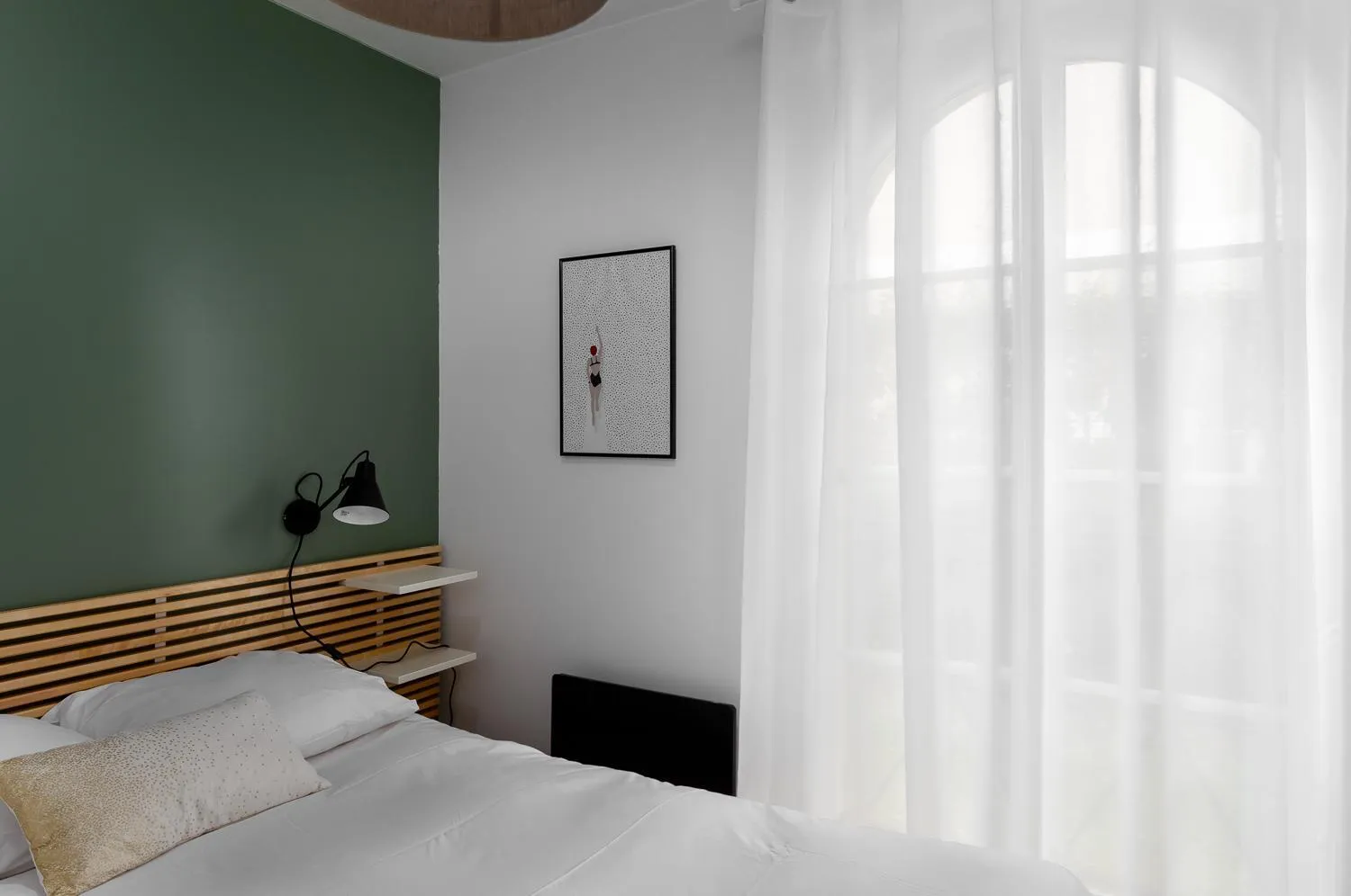 Bedroom, Bed in Apartment 2 Bedroomed Near Disneyland Paris with Garden Parking at Serris