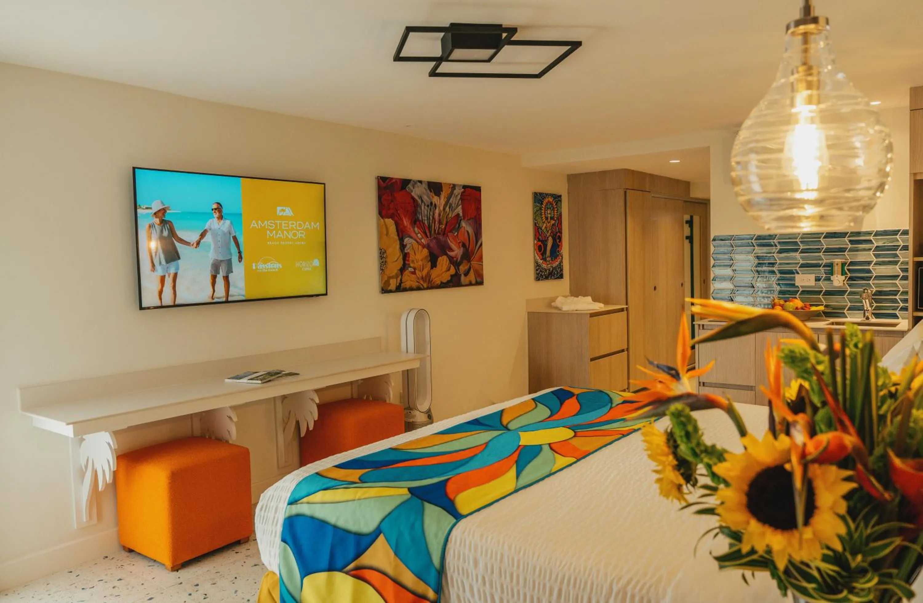 Bed in Amsterdam Manor Beach Resort