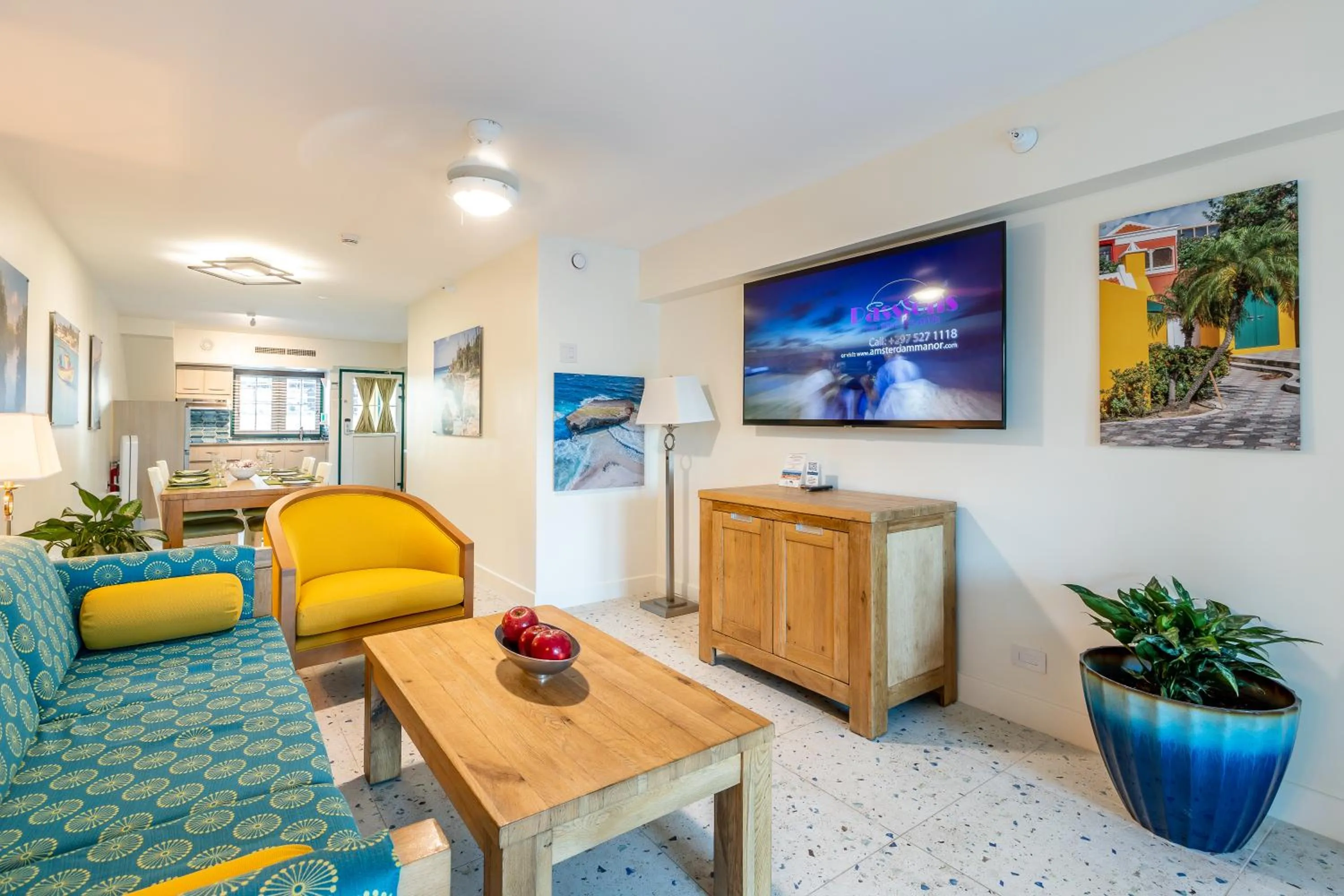 Living room in Amsterdam Manor Beach Resort