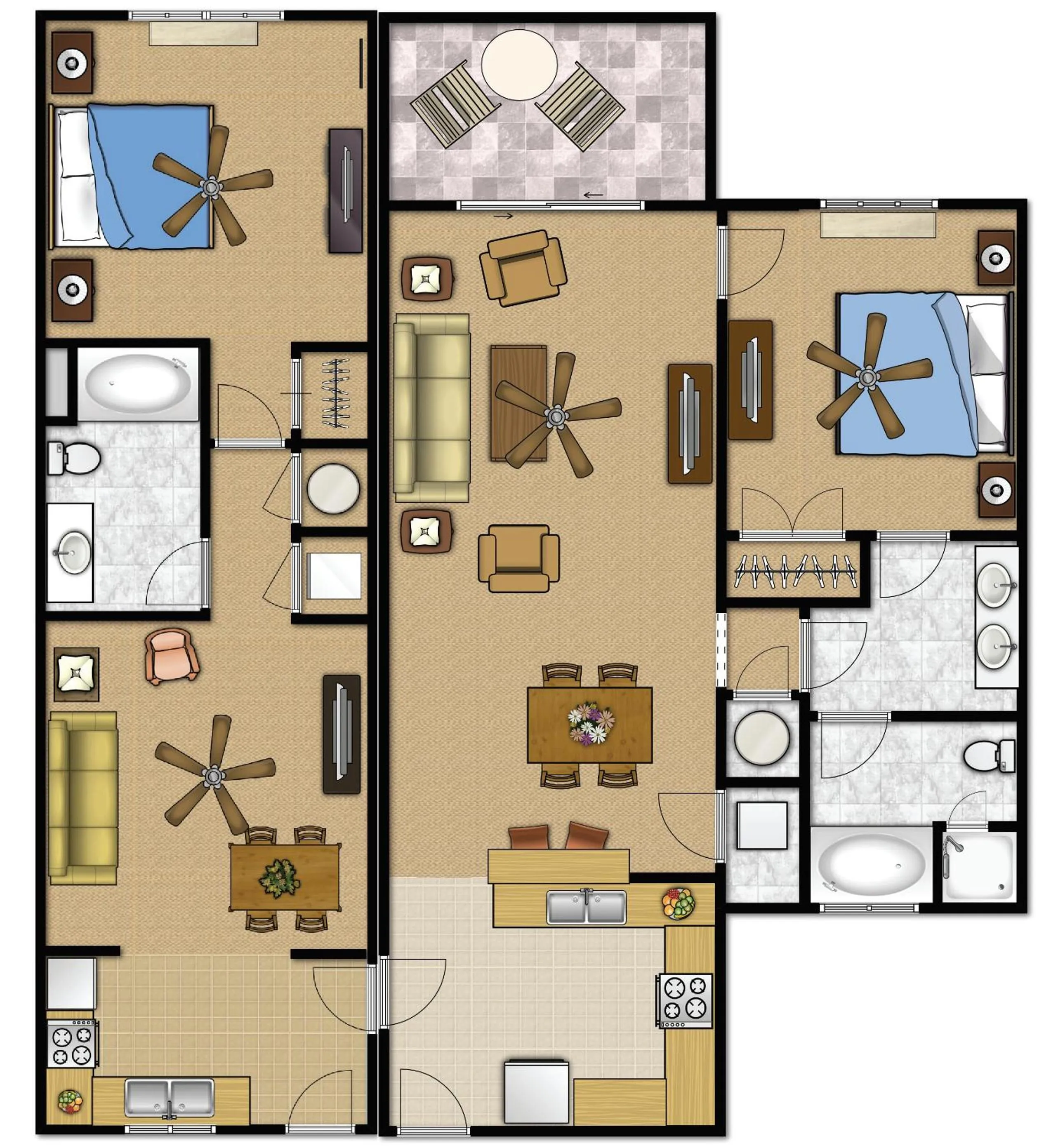 Photo of the whole room in Coral Sands Resort by Palmera