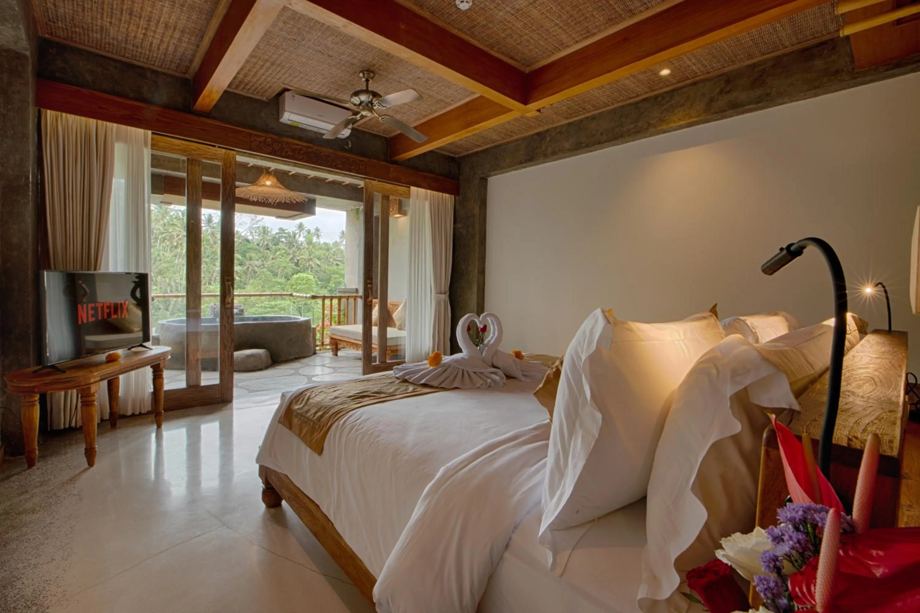 Bed in Kastara Resort