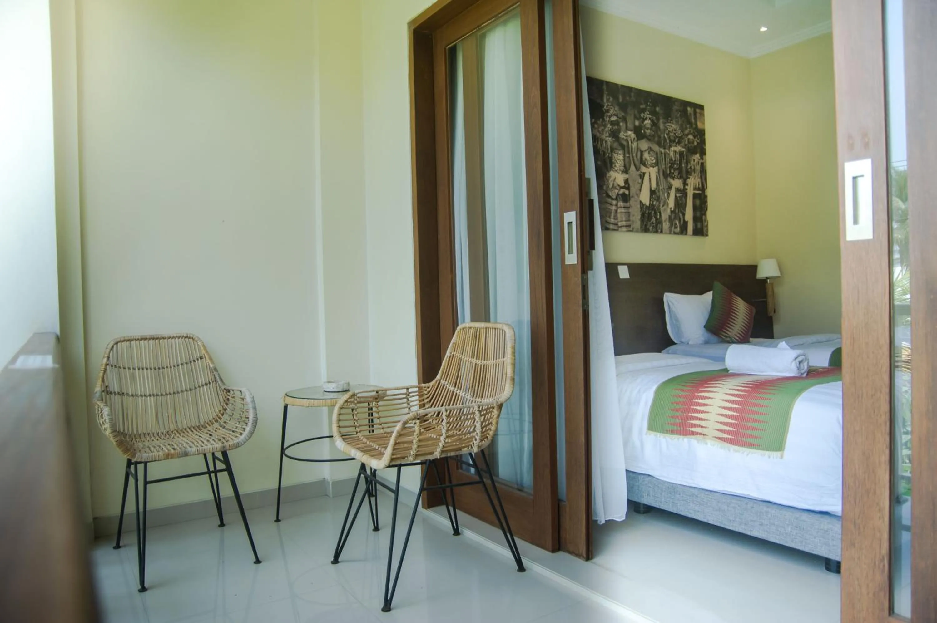 Balcony/Terrace, Bed in Akatara Hotel