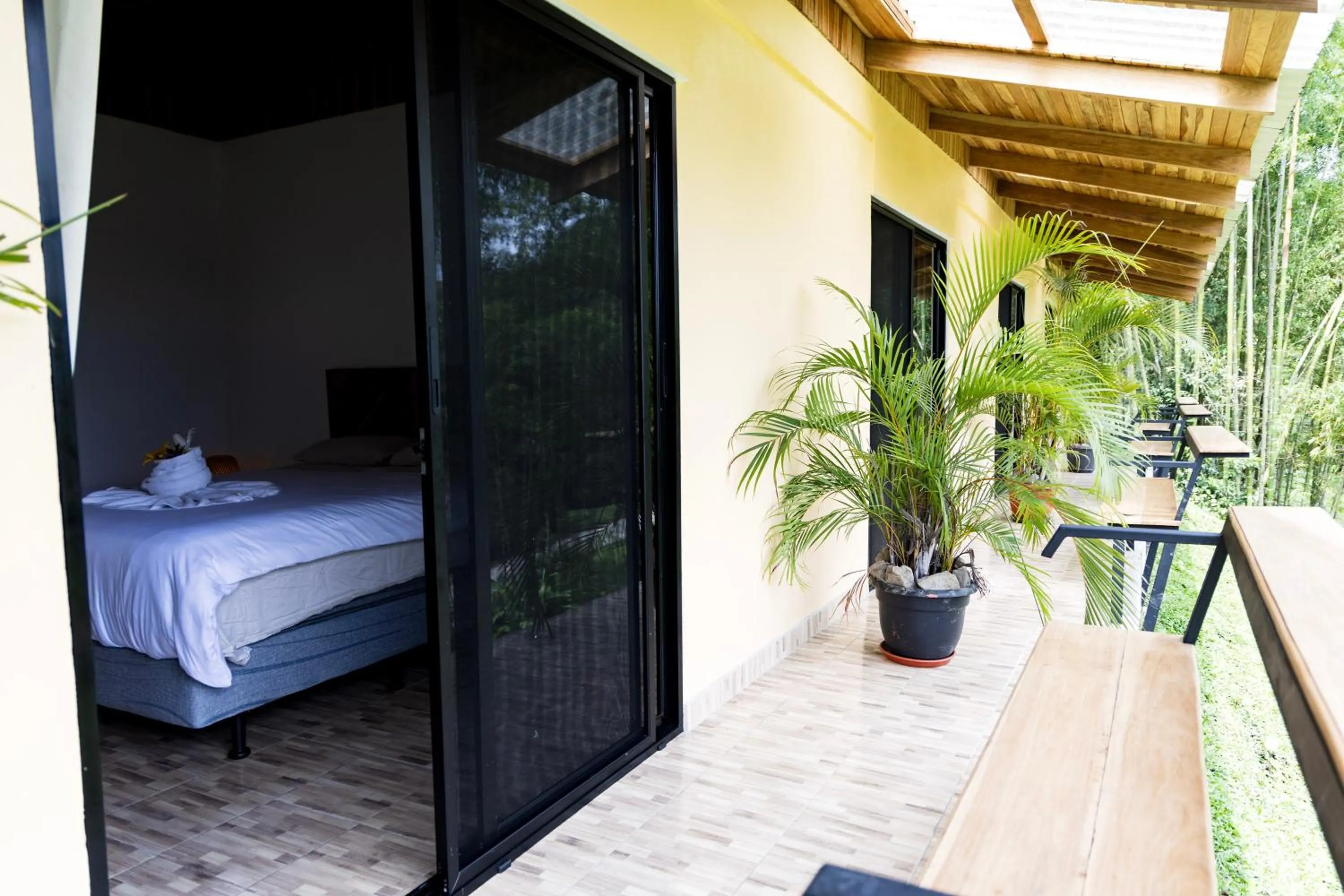 Balcony/Terrace, Bed in Essence Arenal Spa & Yoga