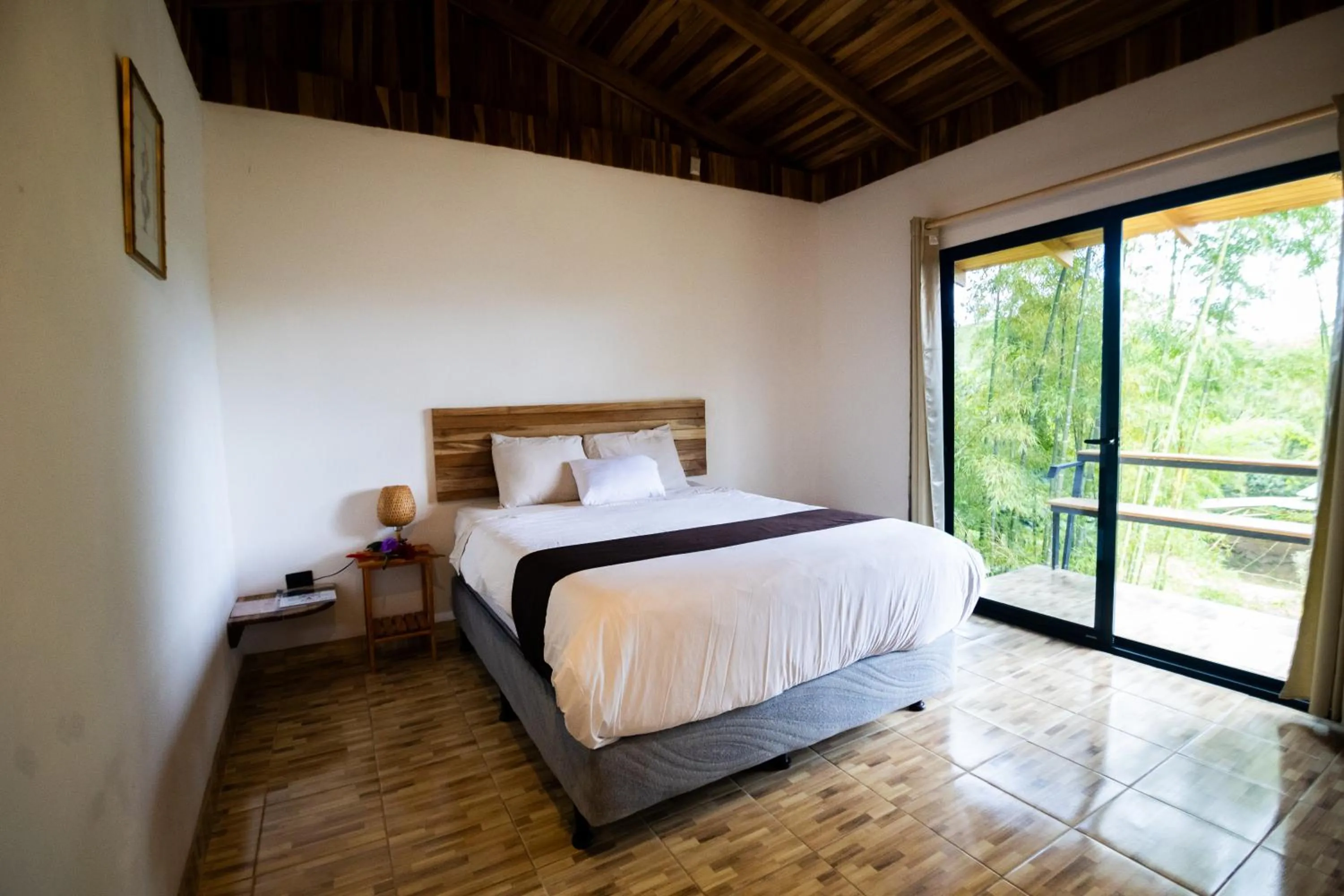 Bed in Essence Arenal Spa & Yoga