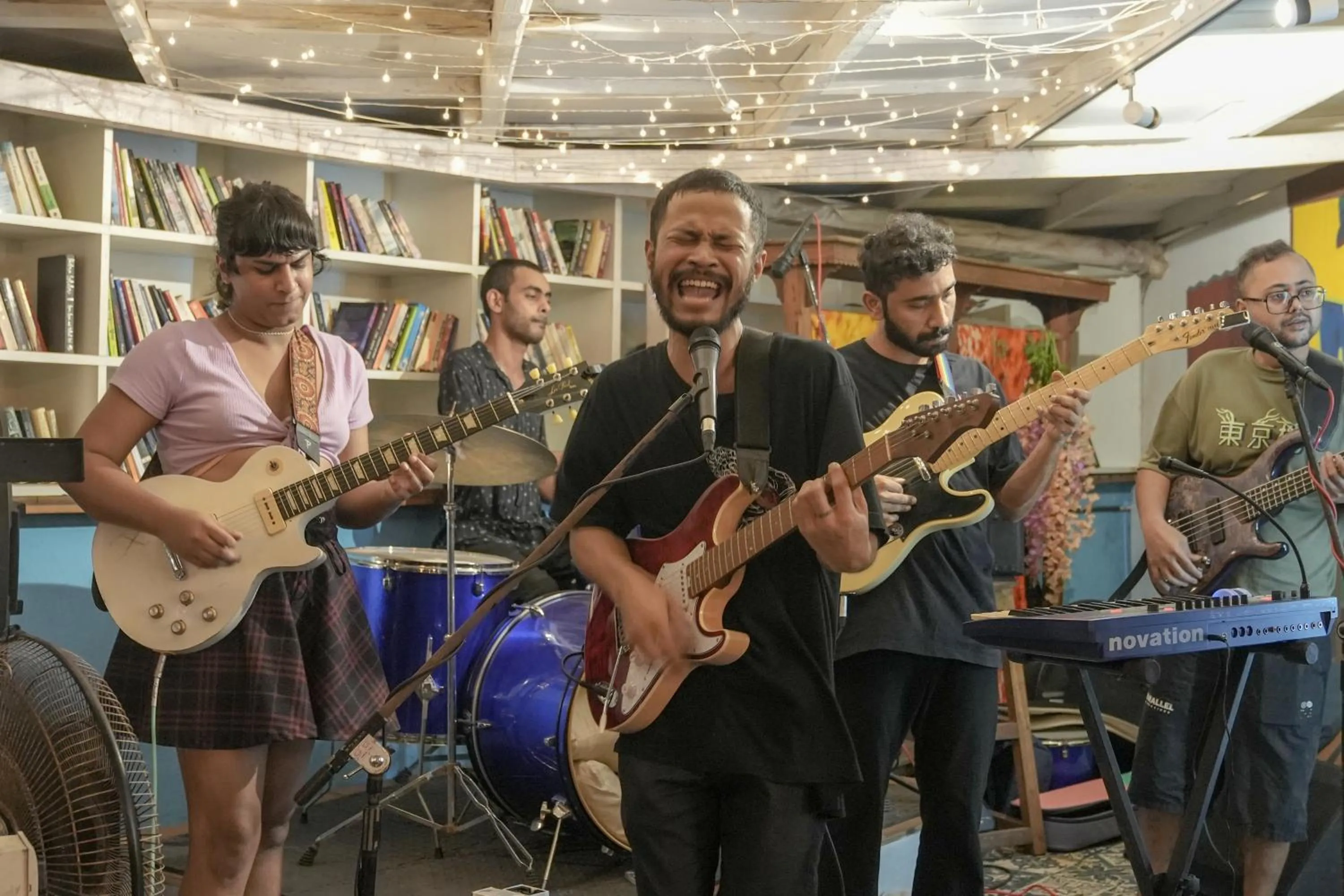 People in Anjoned Hostel & Cafe