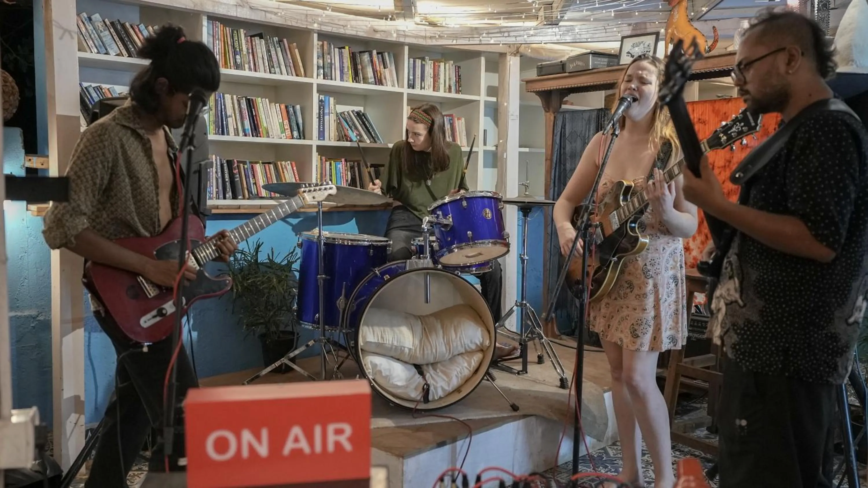 People in Anjoned Hostel & Cafe