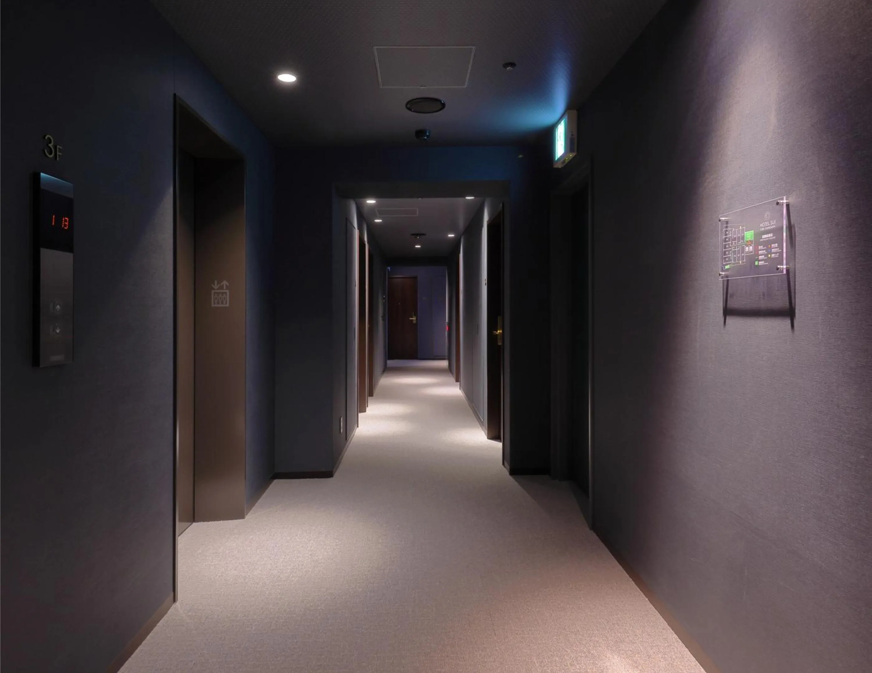 elevator in Hotel SUI Kobe Sannomiya by ABEST