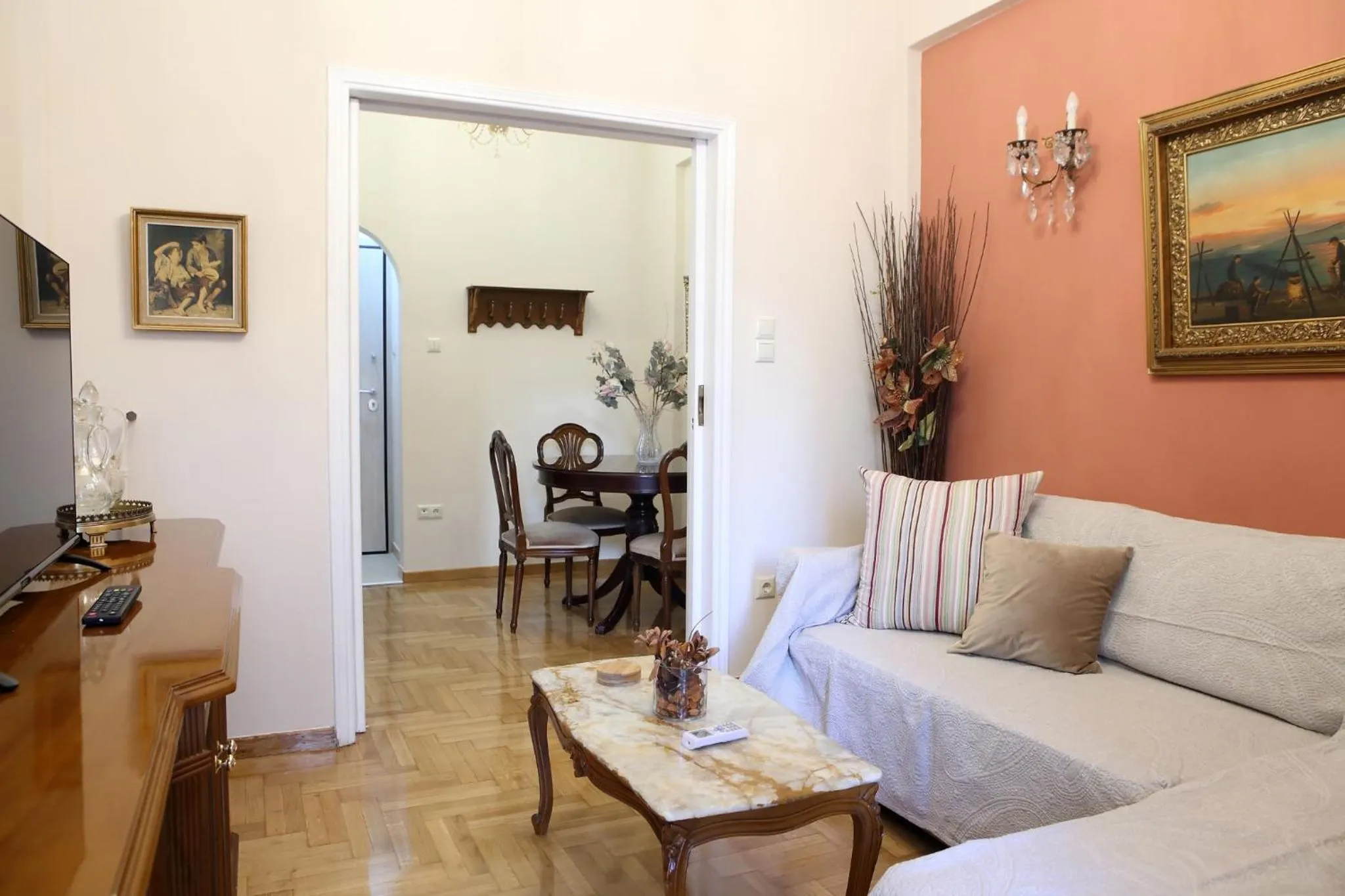 Living room in Best House, Athens Central Flat, Ithakis Str