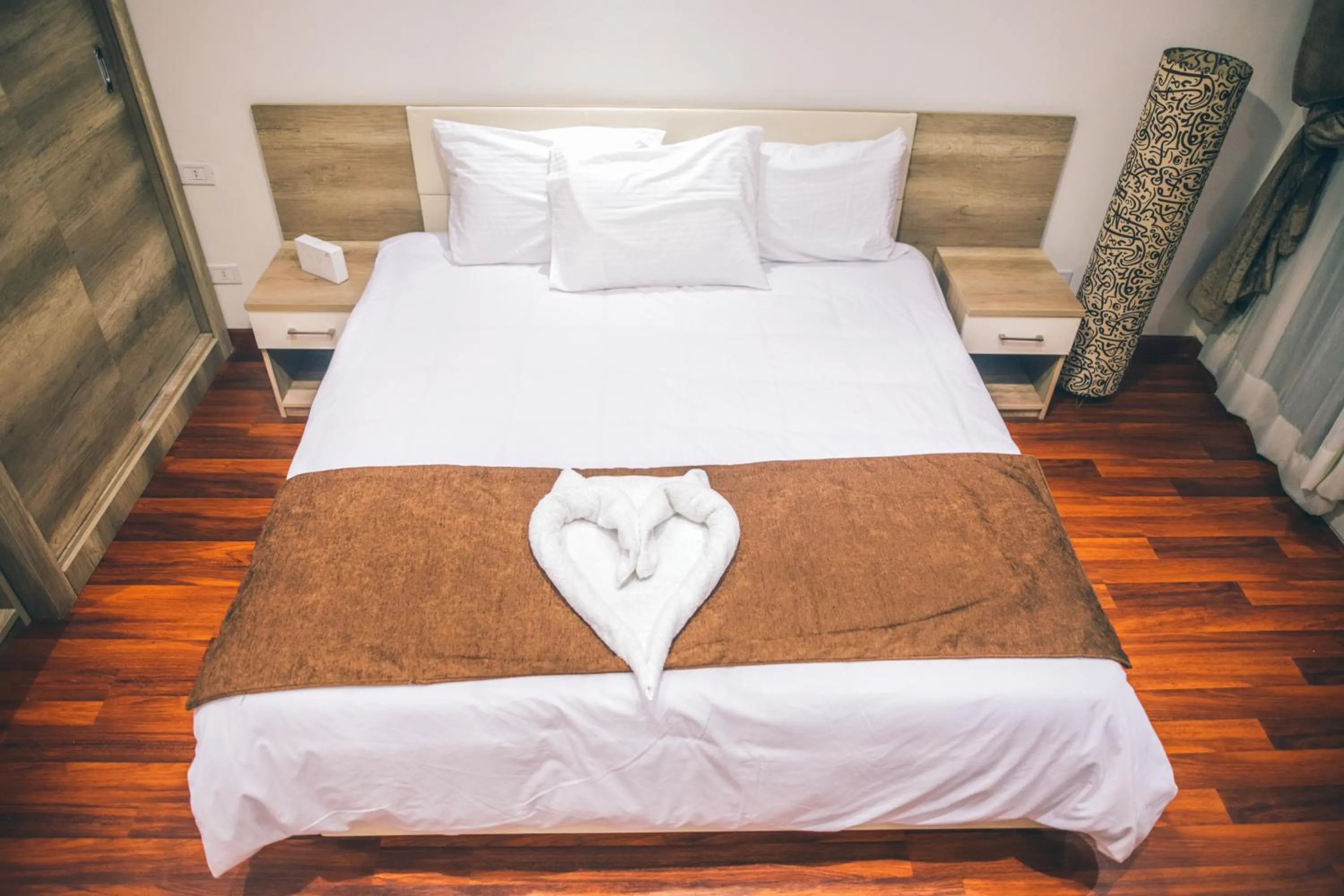 Bed in Jewel Maadi Cabins and Club