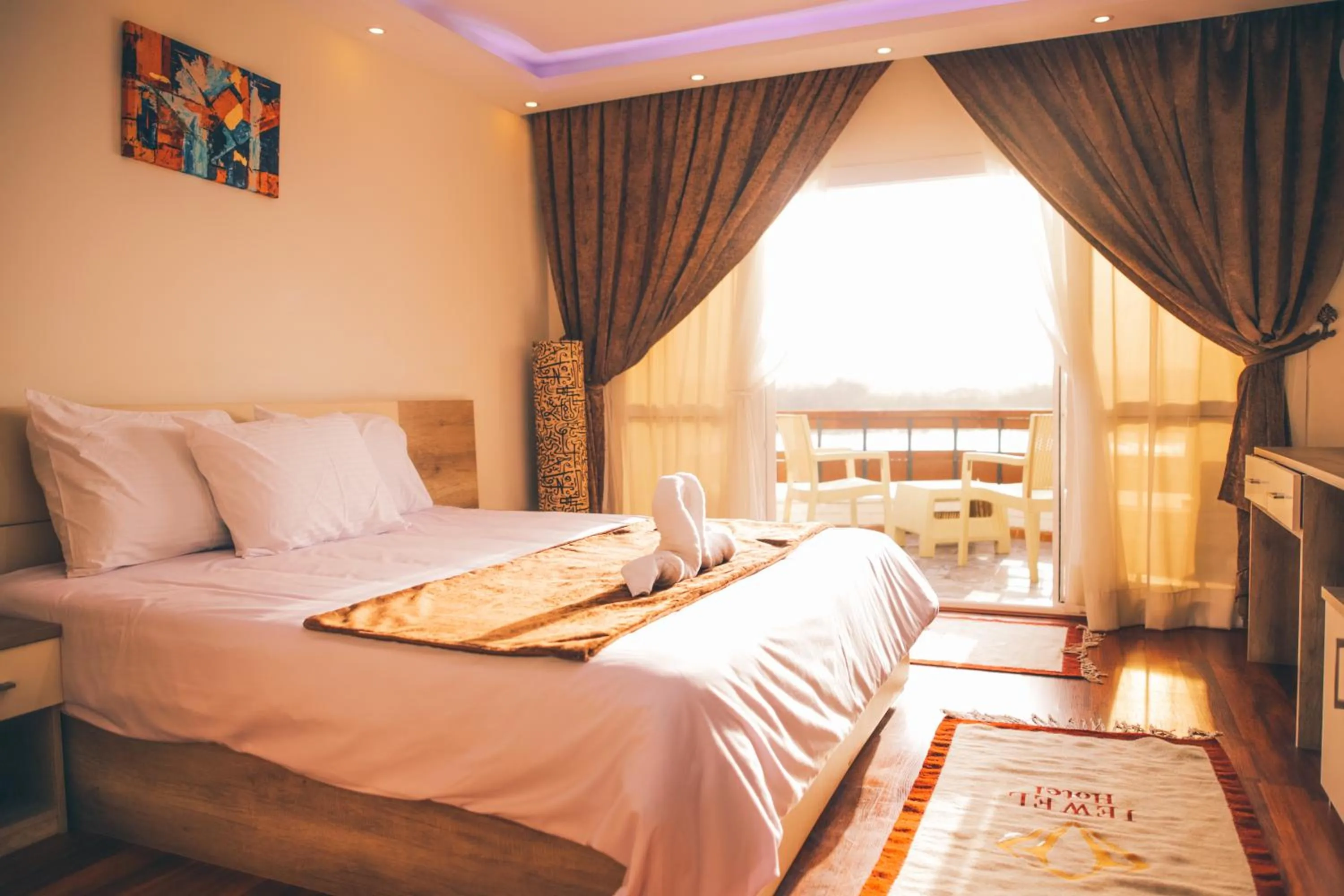 Bed in Jewel Maadi Cabins and Club