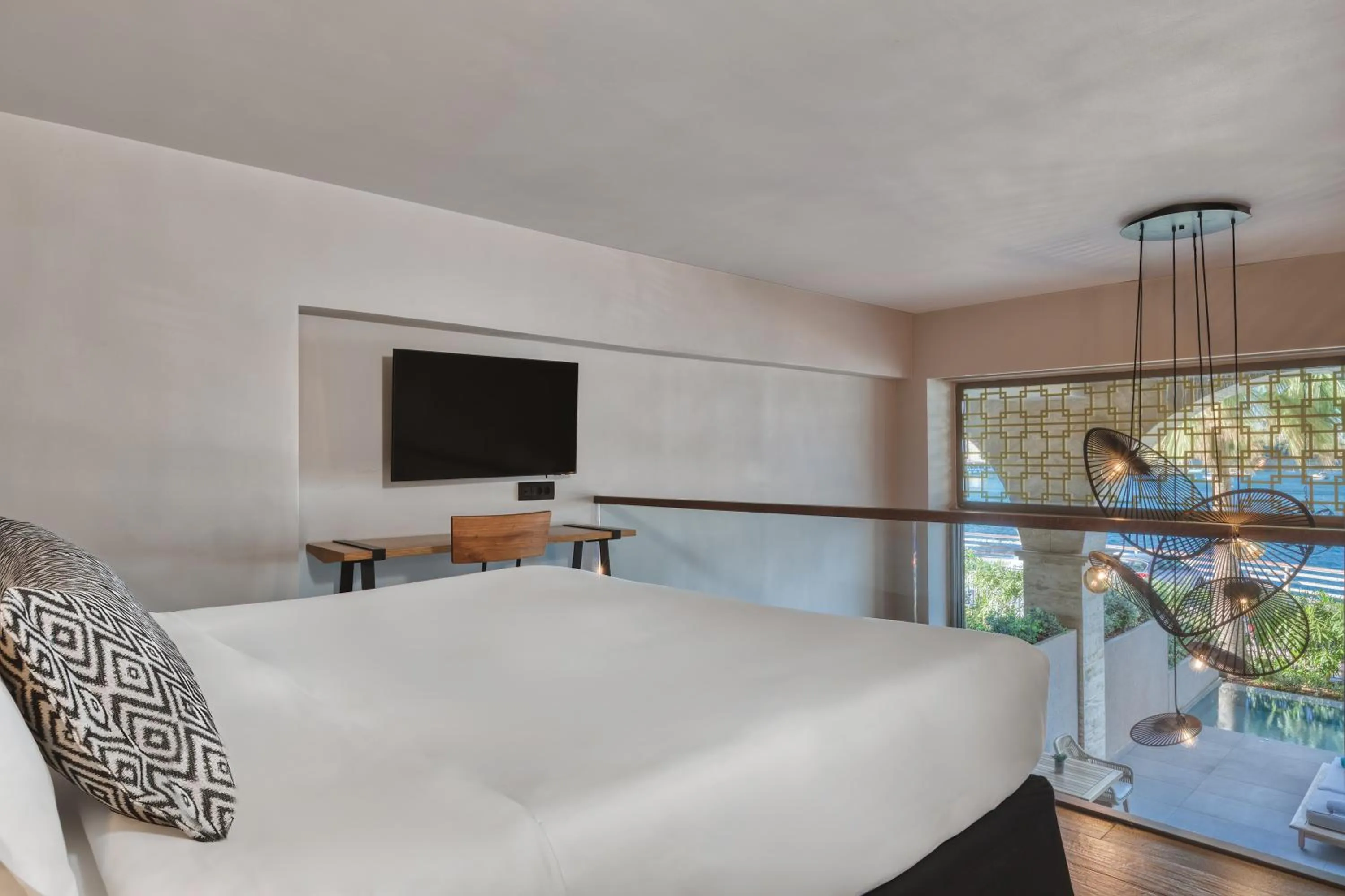 Bedroom, Bed in Castello Infinity Suites - Adults Only