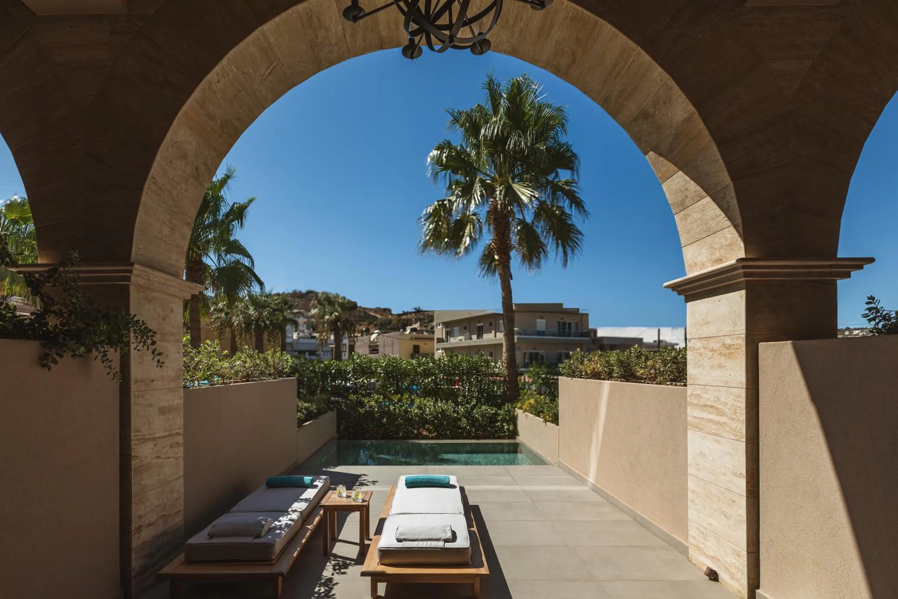Patio in Castello Infinity Suites - Adults Only