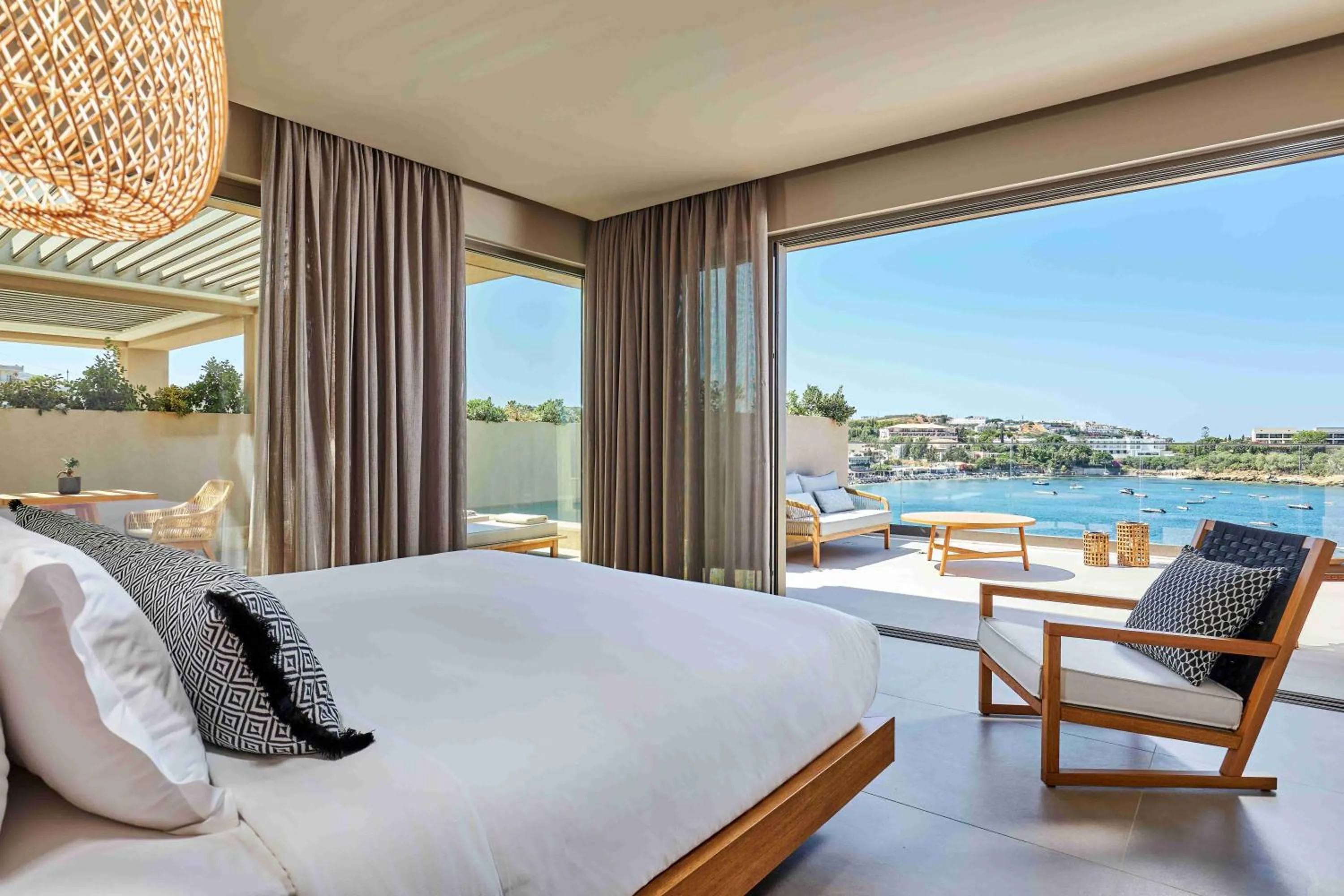 View (from property/room), Bed in Castello Infinity Suites - Adults Only