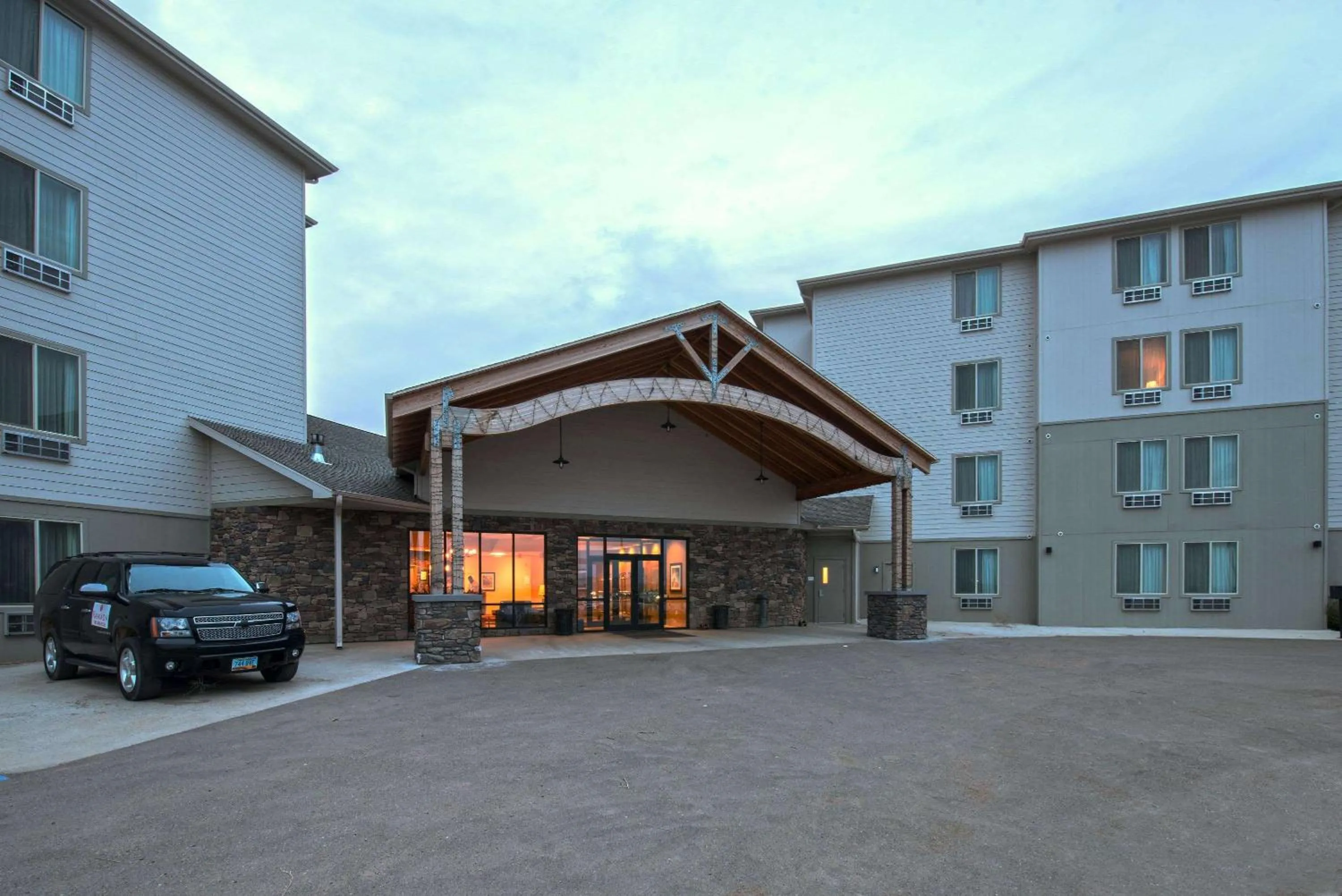 Property building in Bakken Airport XWA Hotel & Studios