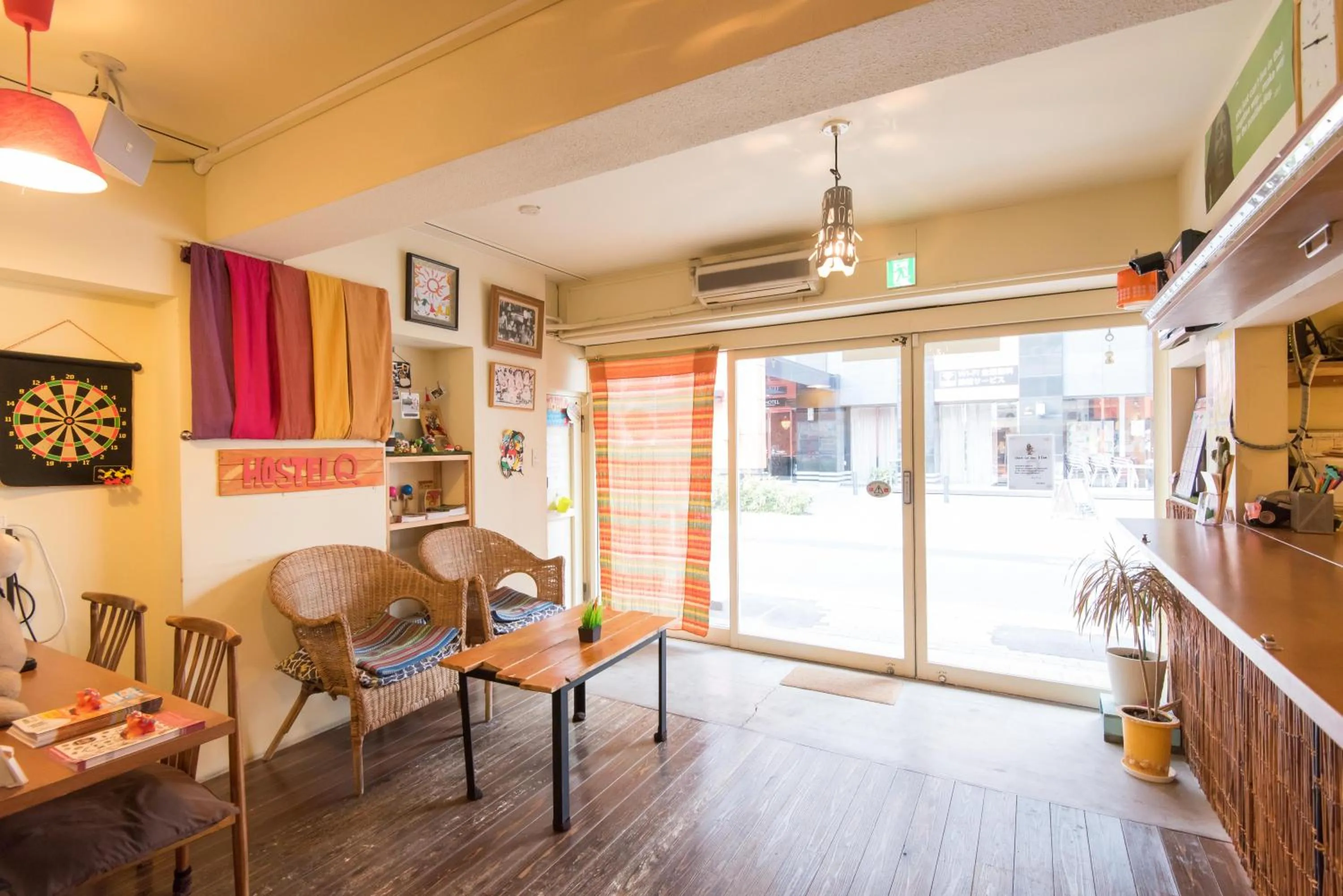 Lobby or reception in Hostel Q