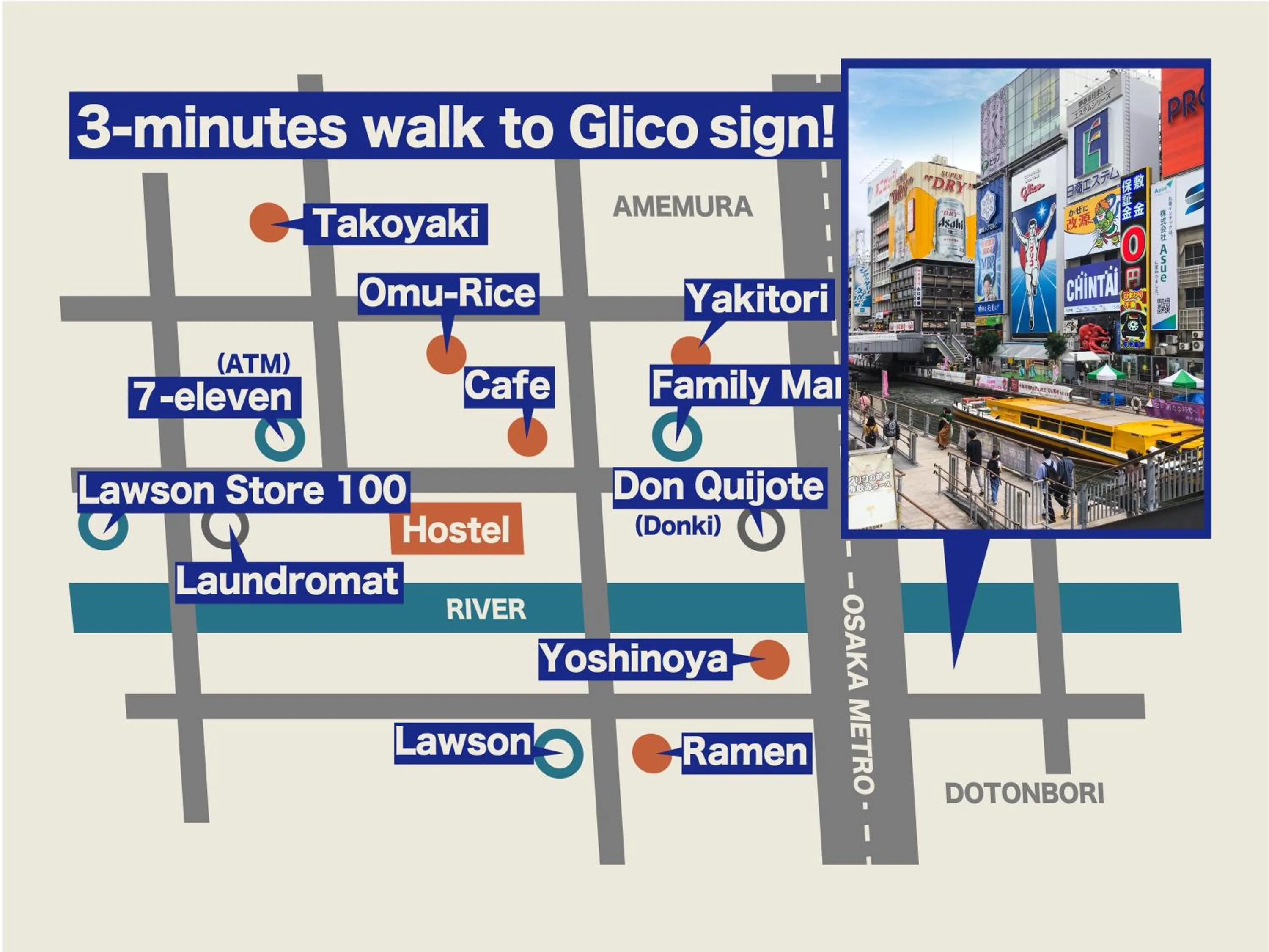 Text overlay in Hostel Q