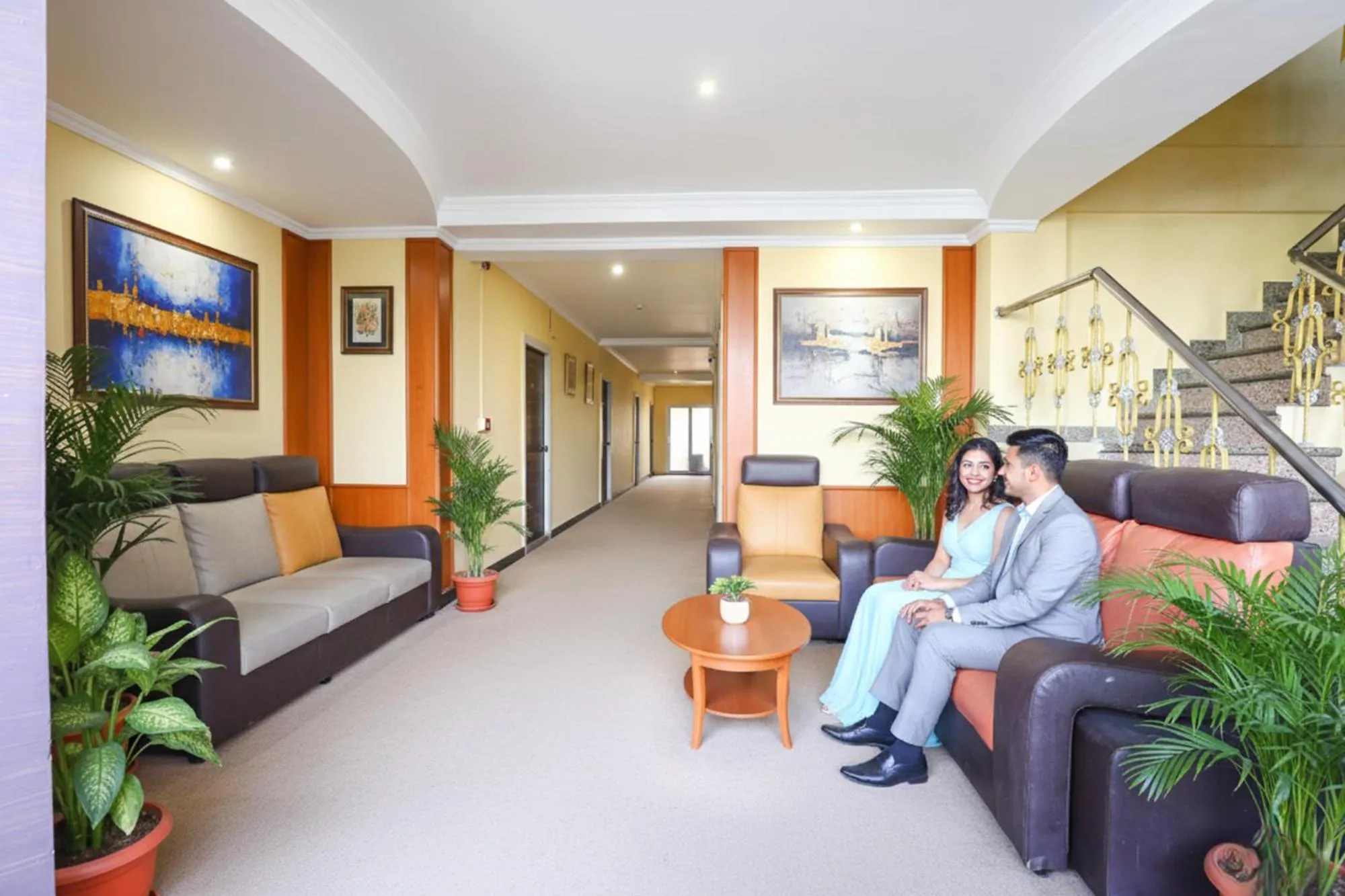 Seating area in FabHotel Chamiers Park - Nandanam