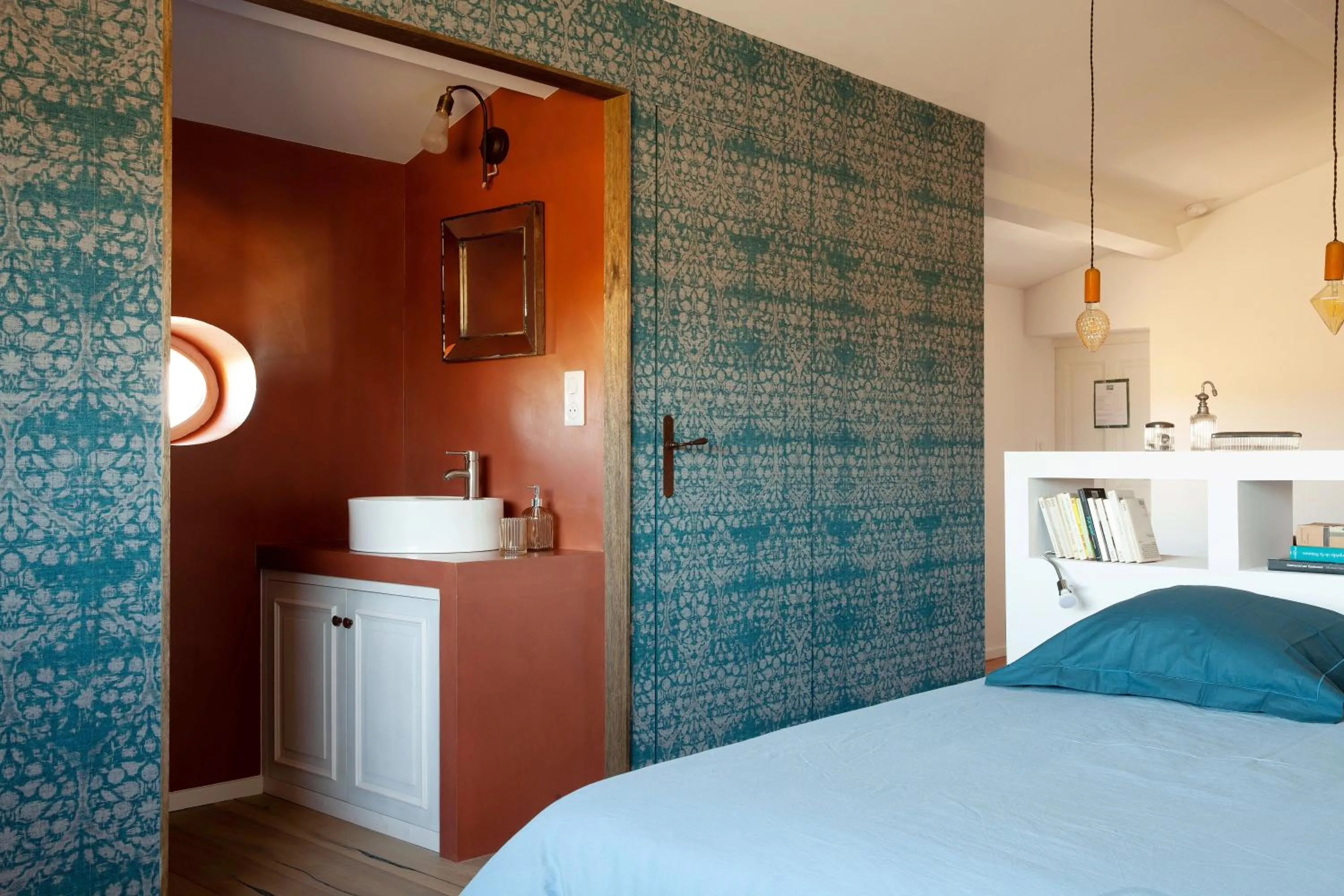 Bathroom, Bed in la maiZon