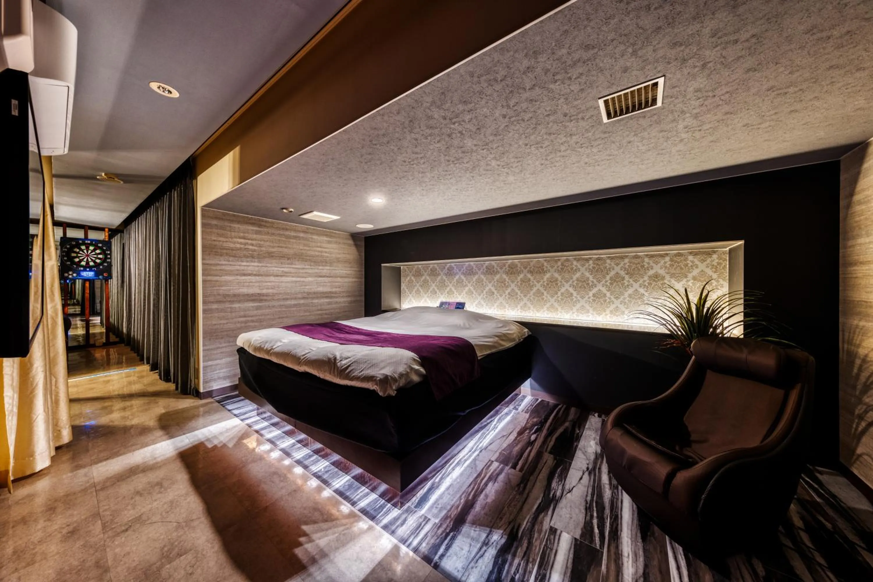 Bed in HOTEL ATLANTIS OARAI -Adult Only