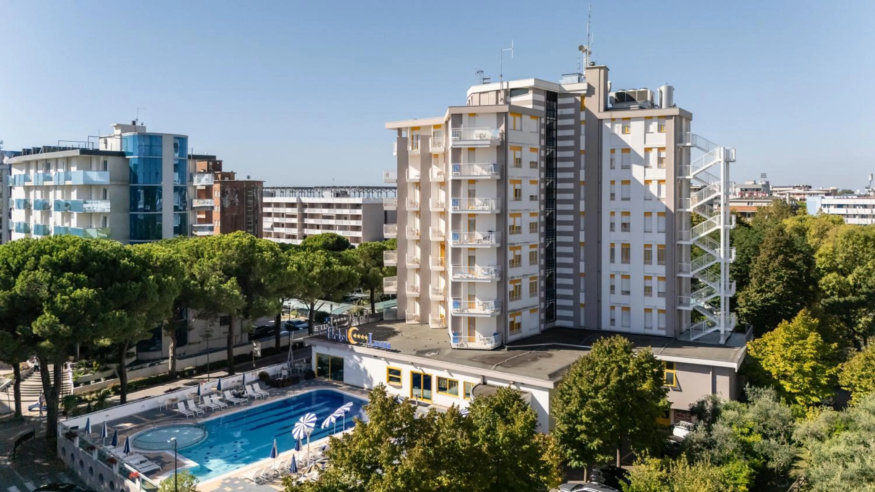 Property building in Hotel Luna