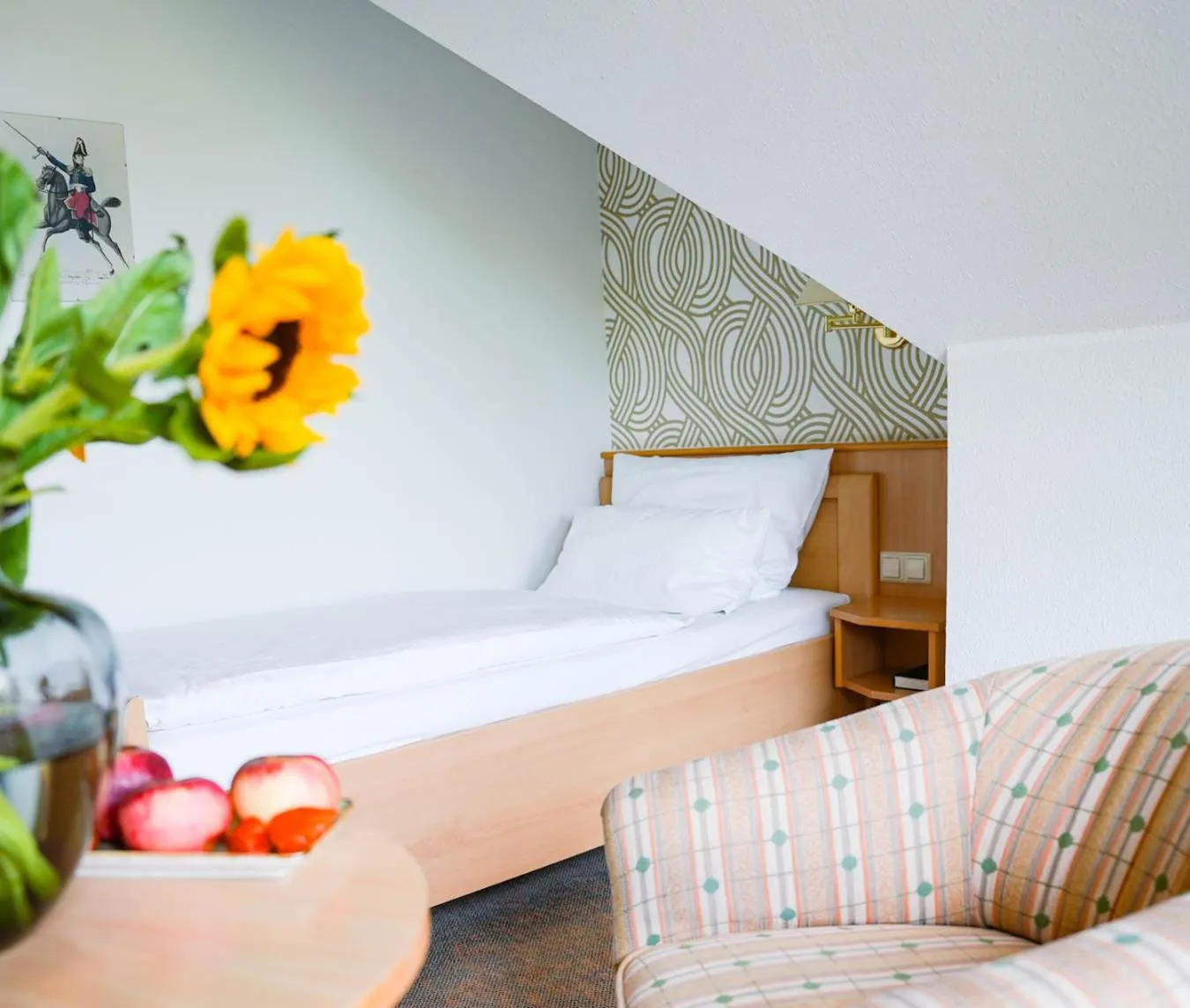 Bed in Hotel Marschall Duroc